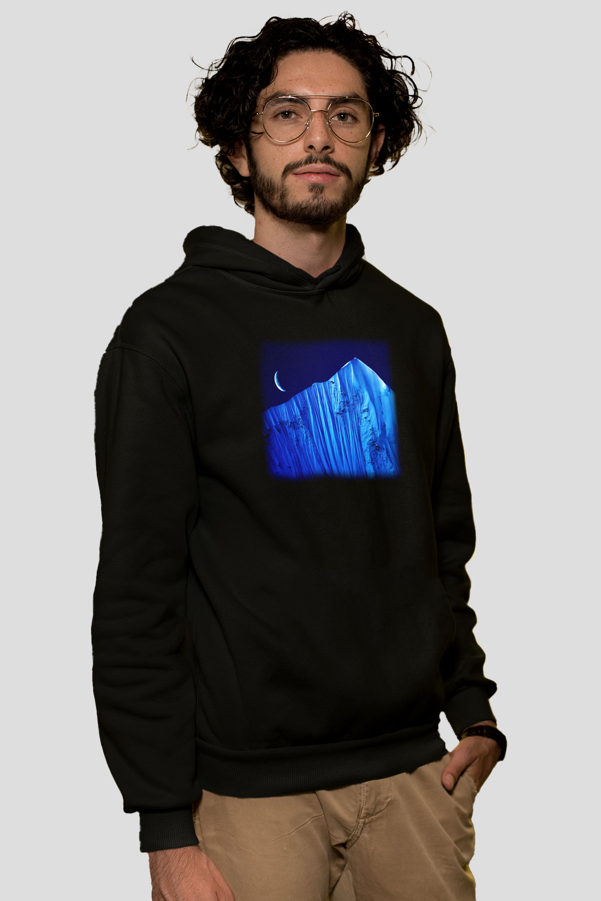 Everest Siyah Unisex Hoodie