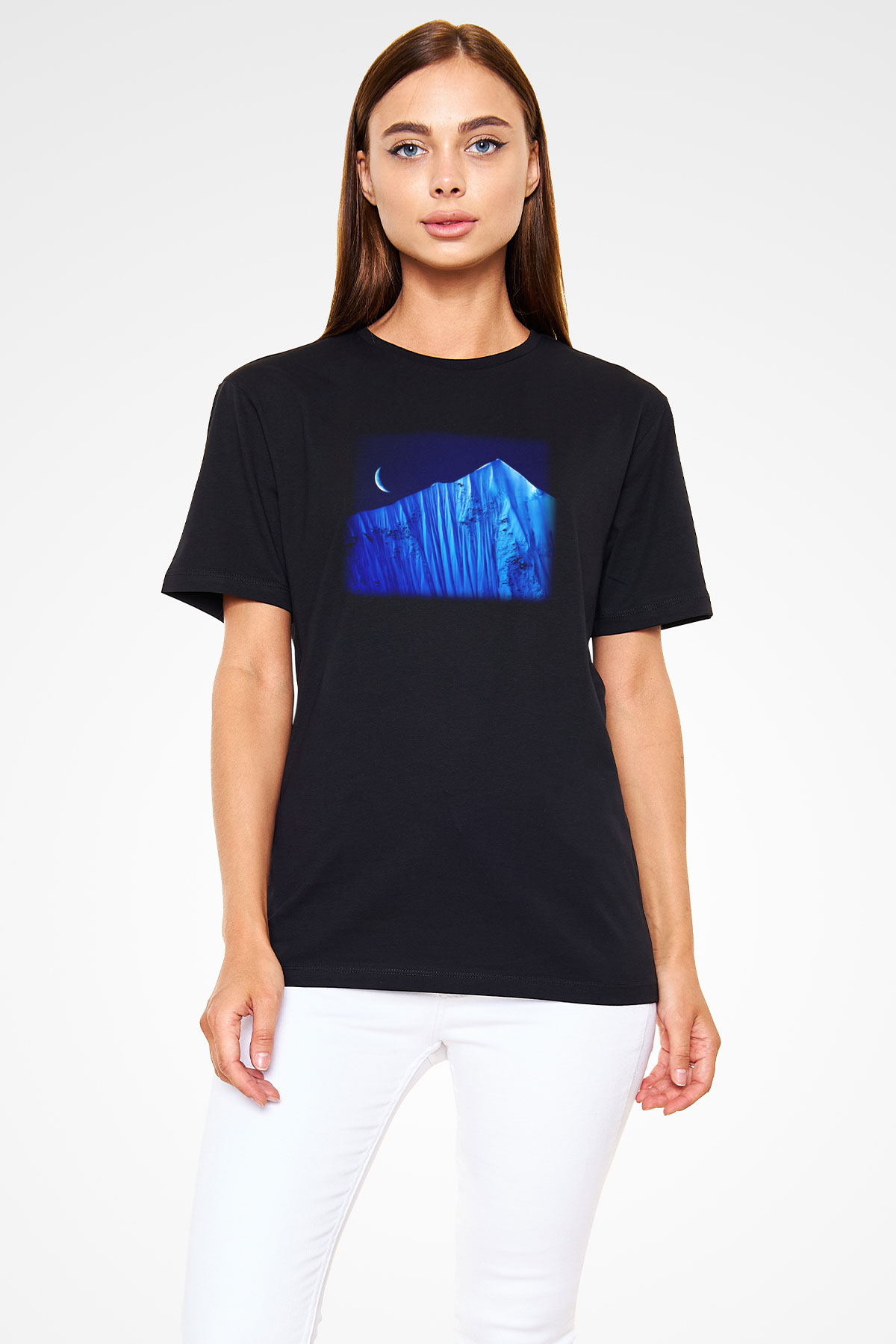 Everest Siyah Unisex Tişört T-Shirt - TişörtFabrikası