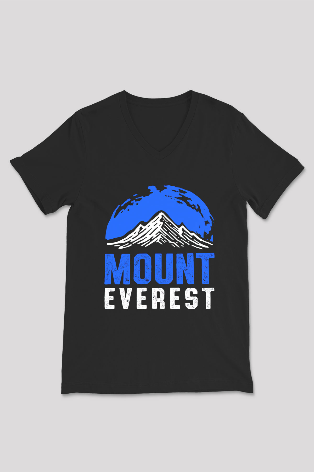 Everest Siyah Unisex V Yaka Tişört