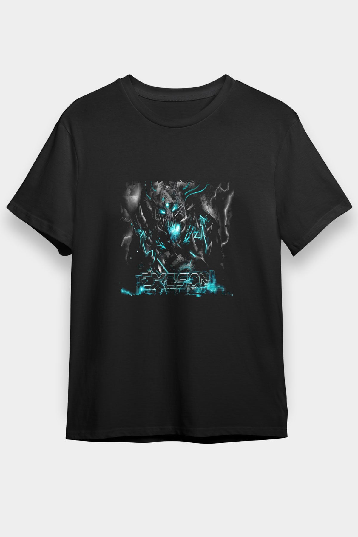 Excision Baskılı Unisex Siyah Tişört