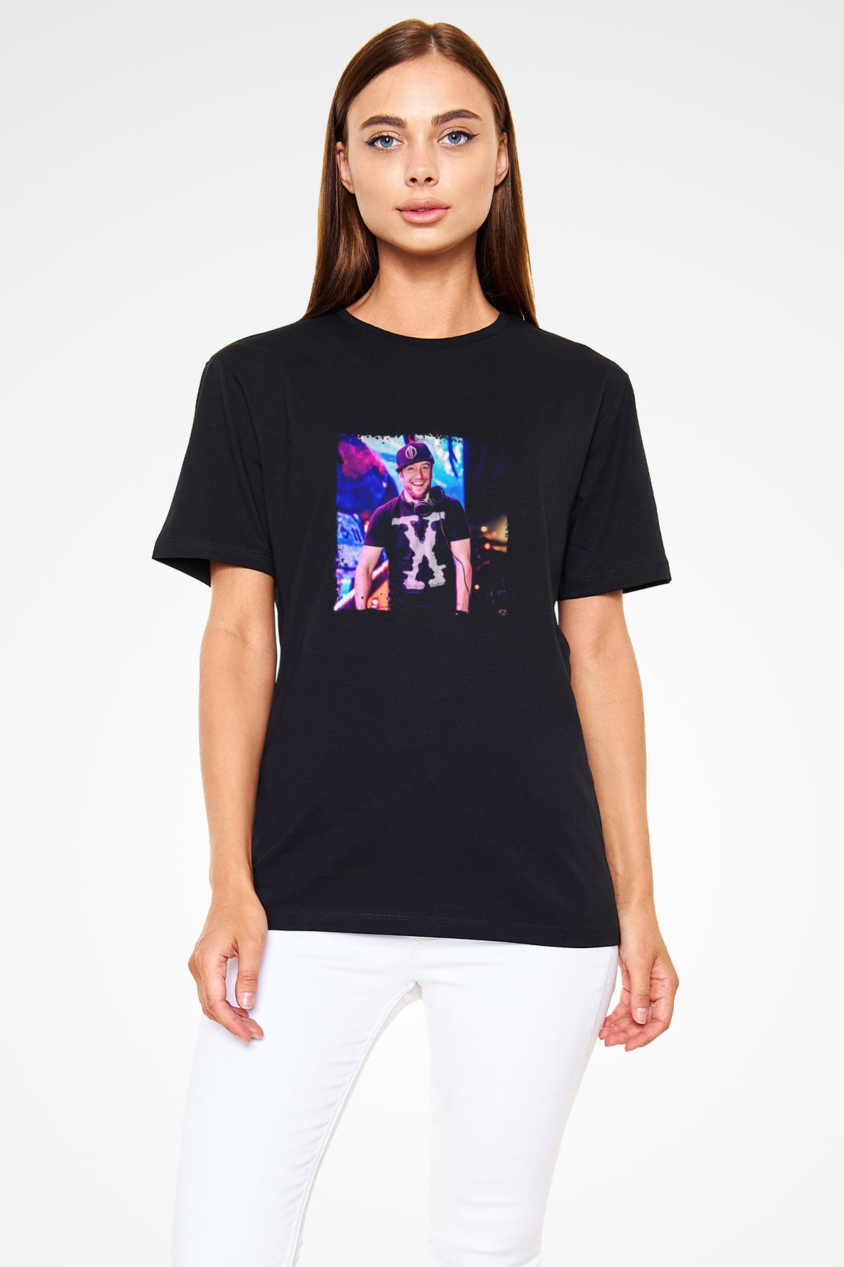 Excision Baskılı Unisex Siyah Tişört