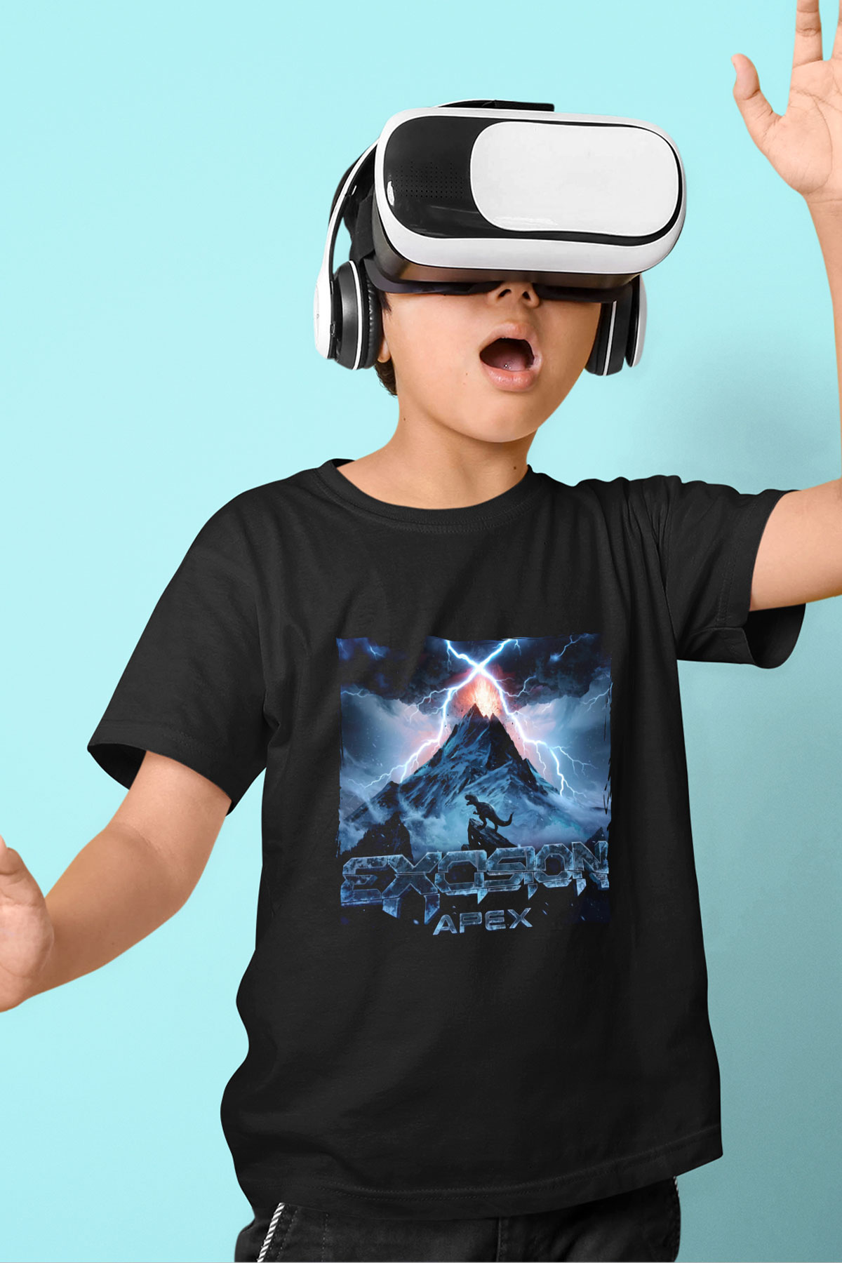 Excision Siyah Unisex Çocuk Tişört