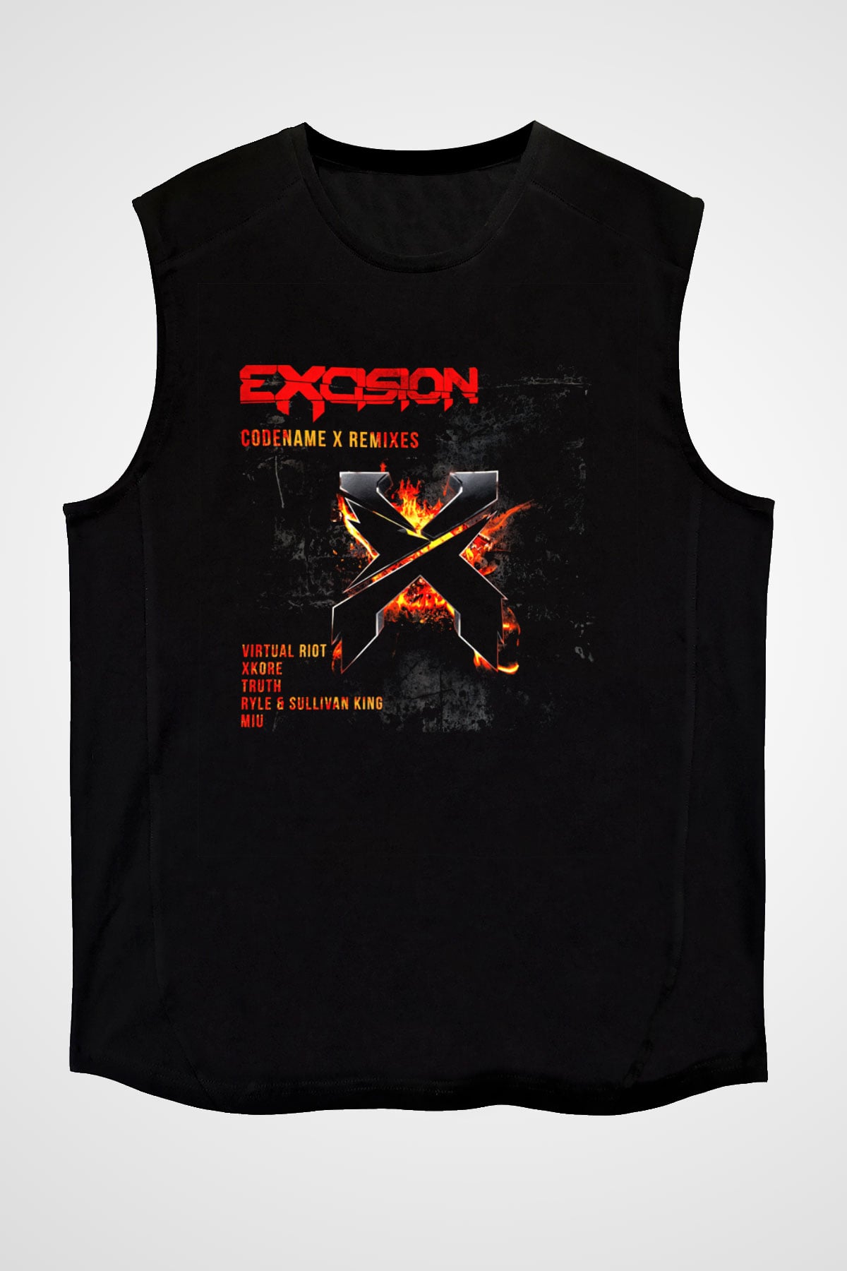Excision Siyah Unisex Kolsuz Tişört