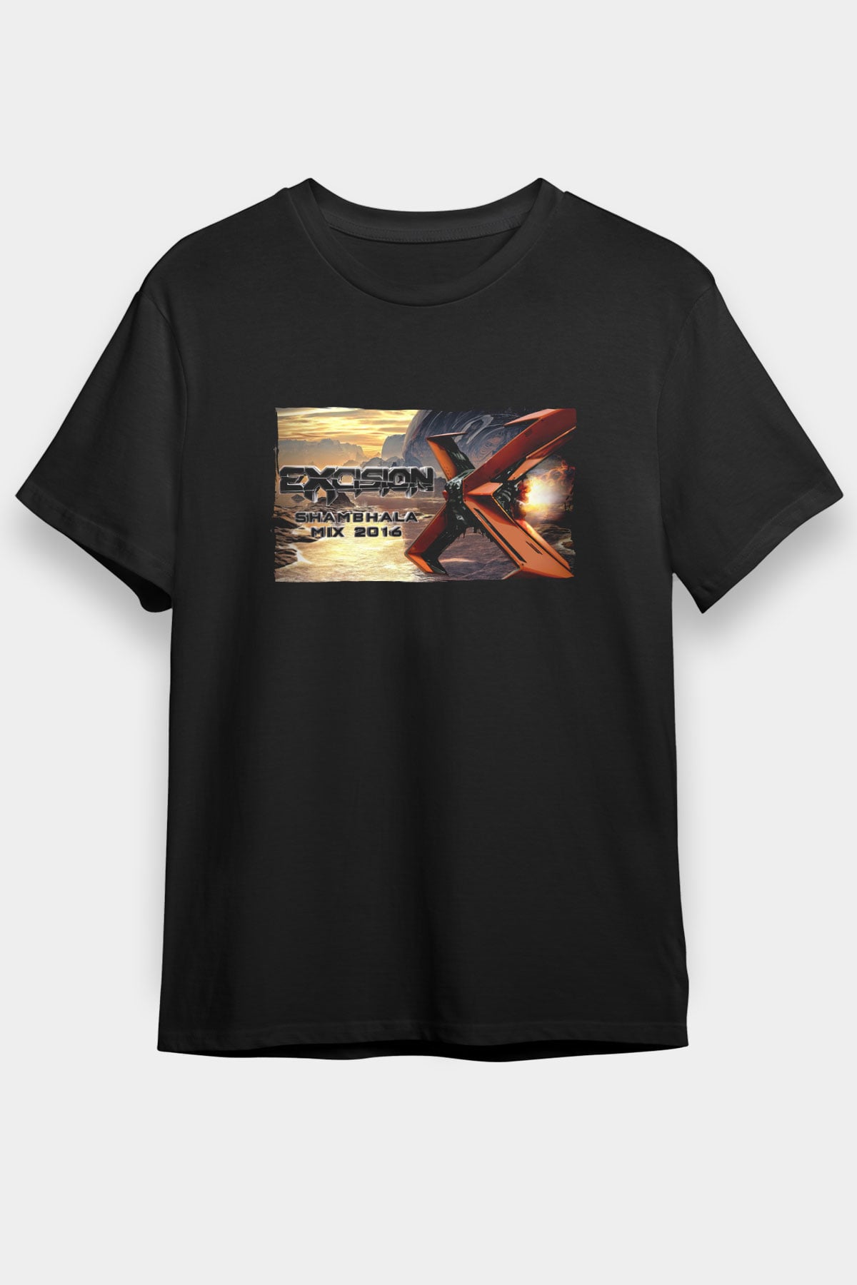 Excision Siyah Unisex Tişört T-Shirt - TişörtFabrikası