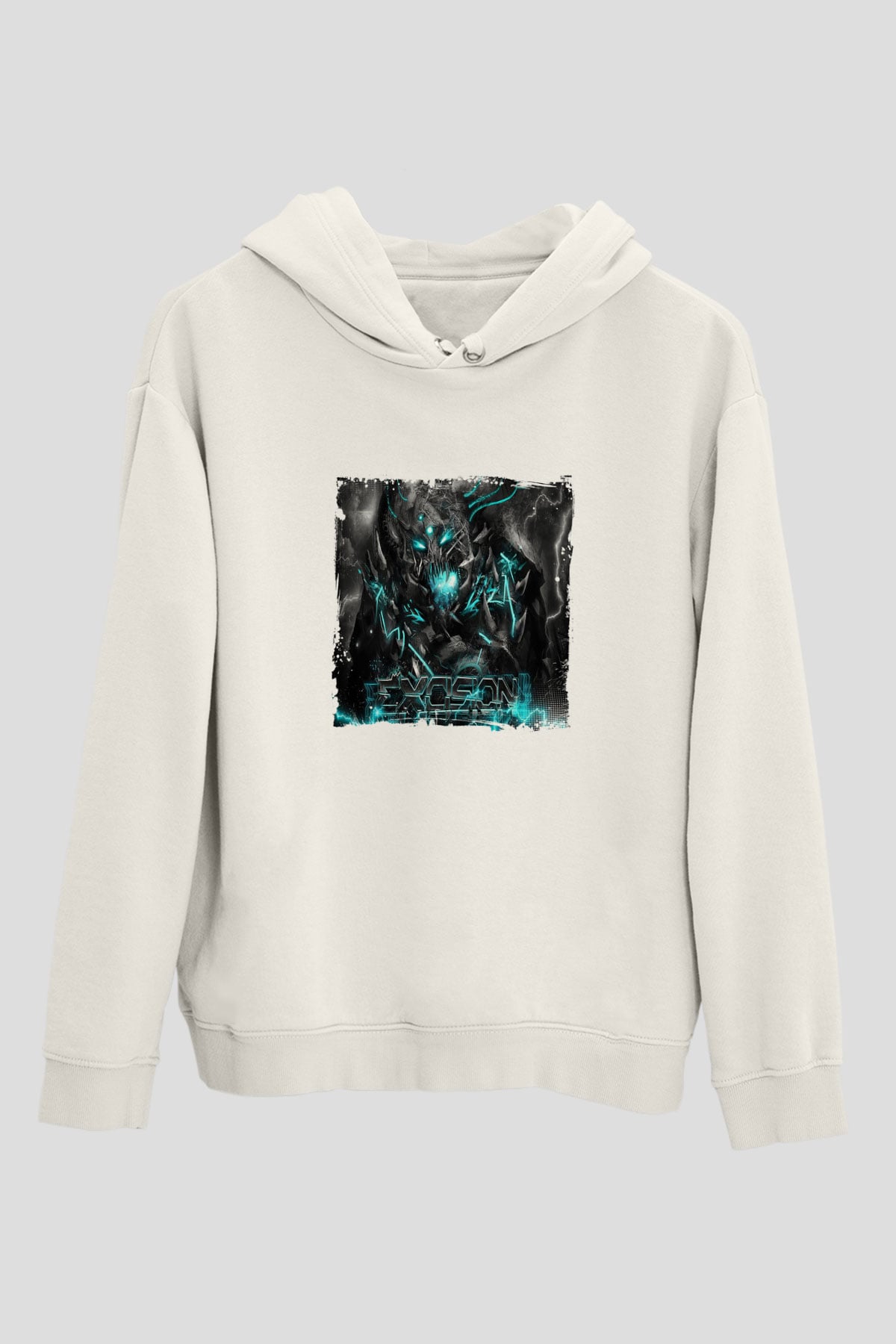 ExcisionBaskılı Beyaz Hoodie