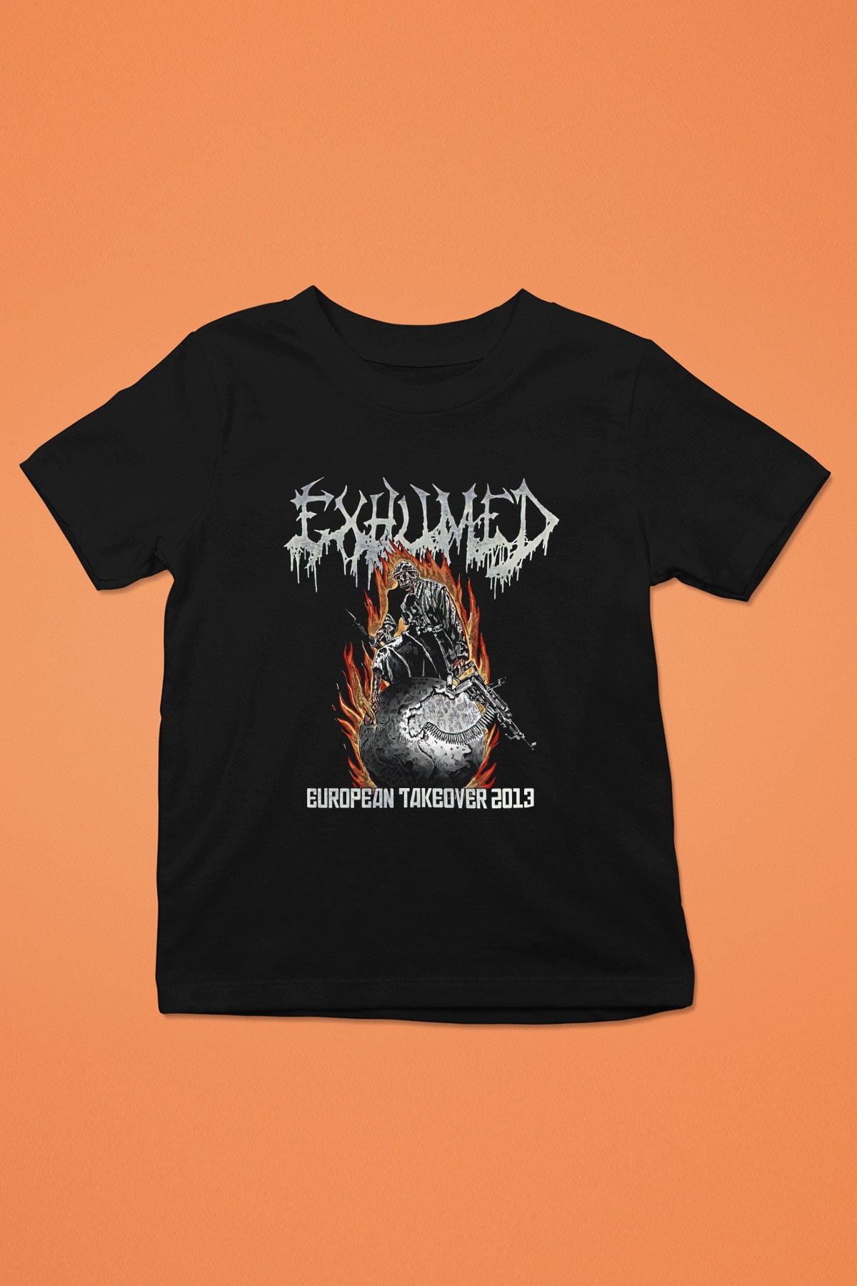 Exhumed Baskılı Unisex Siyah Çocuk Tişört - Tshirt
