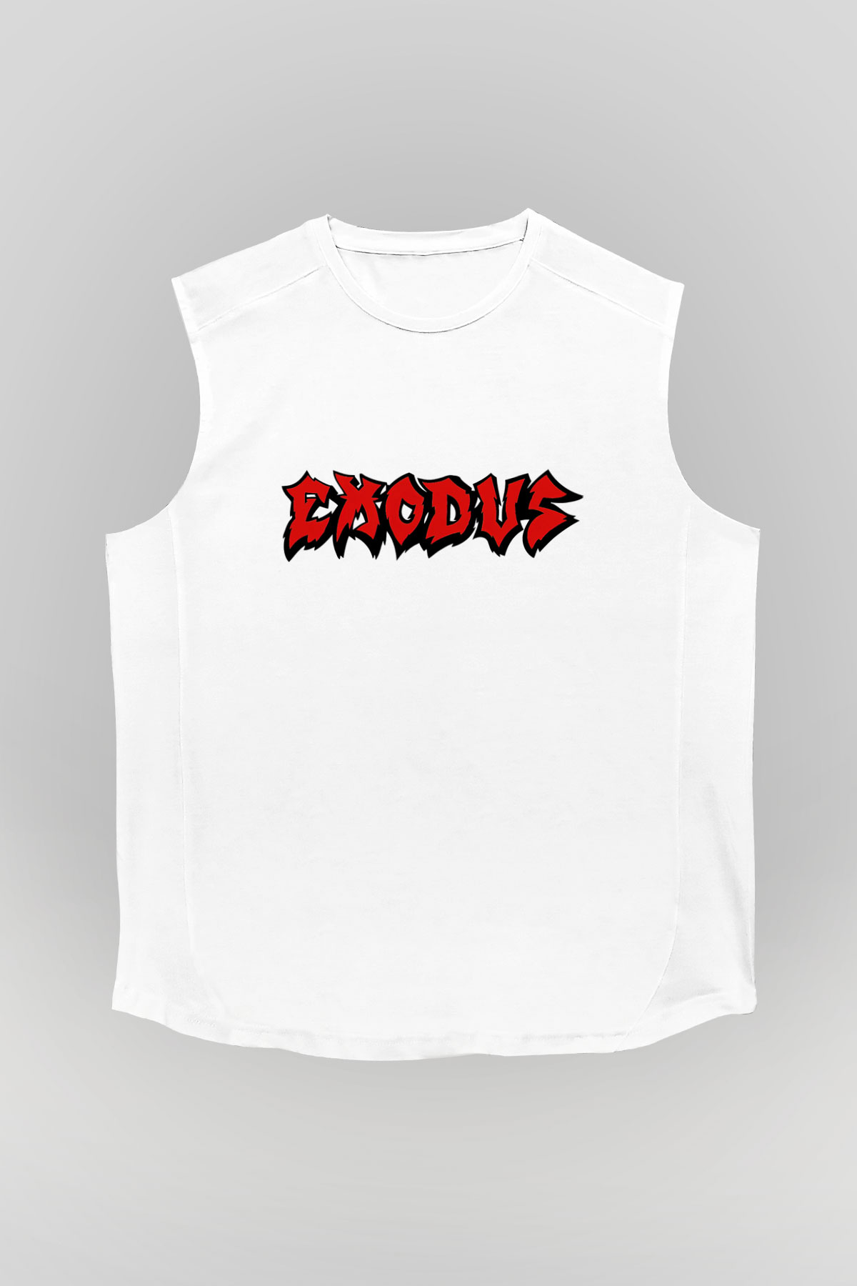 Exodus Beyaz Unisex Kolsuz Tişört