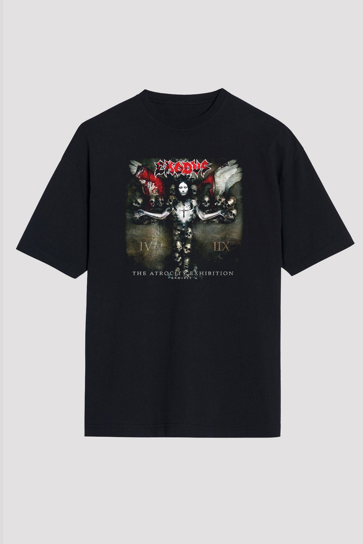 Exodus Siyah Unisex Oversize Tişört T-Shirt