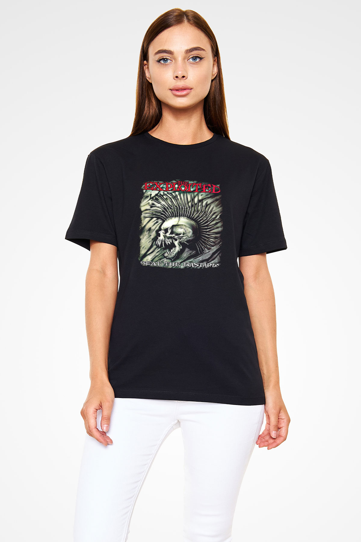 Exploited Baskılı Unisex Siyah Tişört