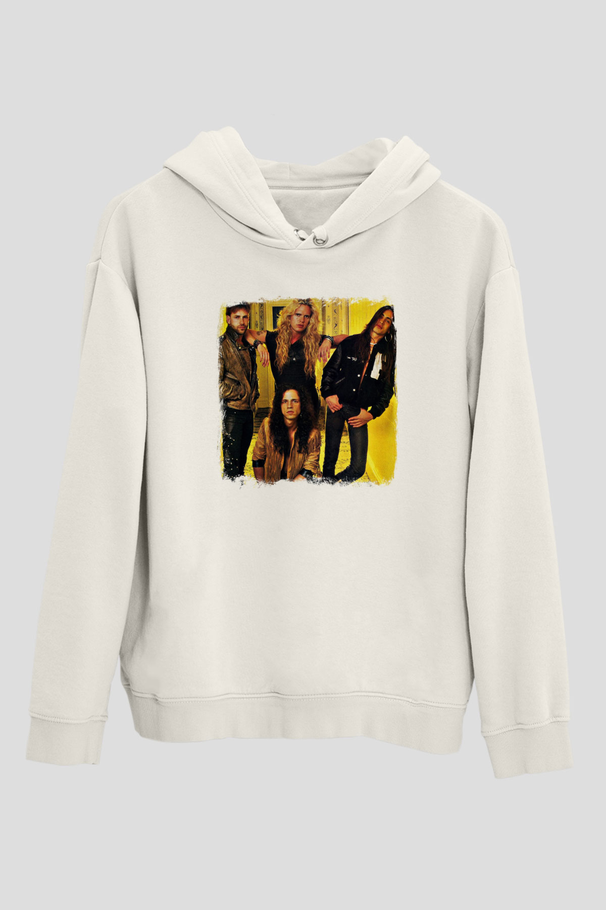 Extreme Baskılı Unisex Beyaz Hoodie