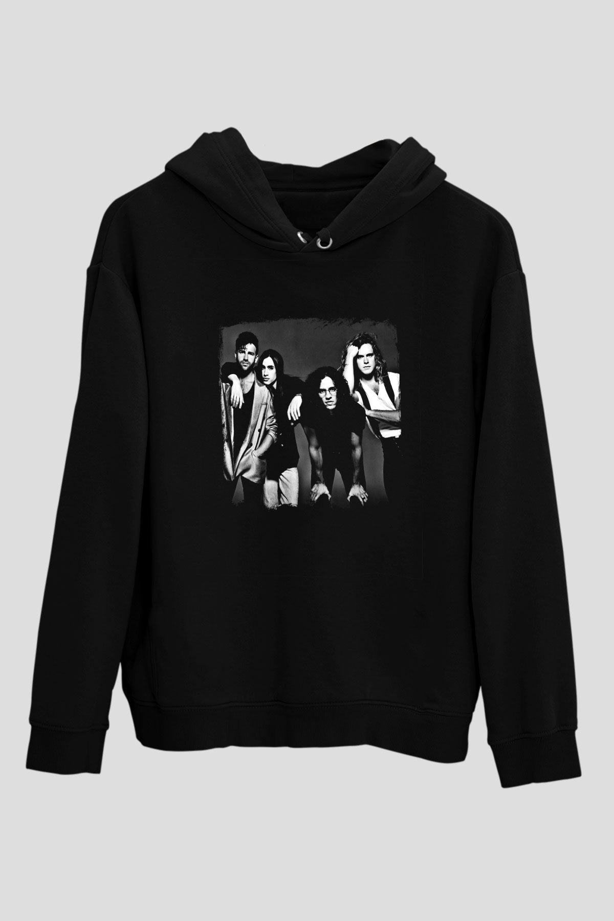 Extreme Baskılı Unisex Siyah Hoodie