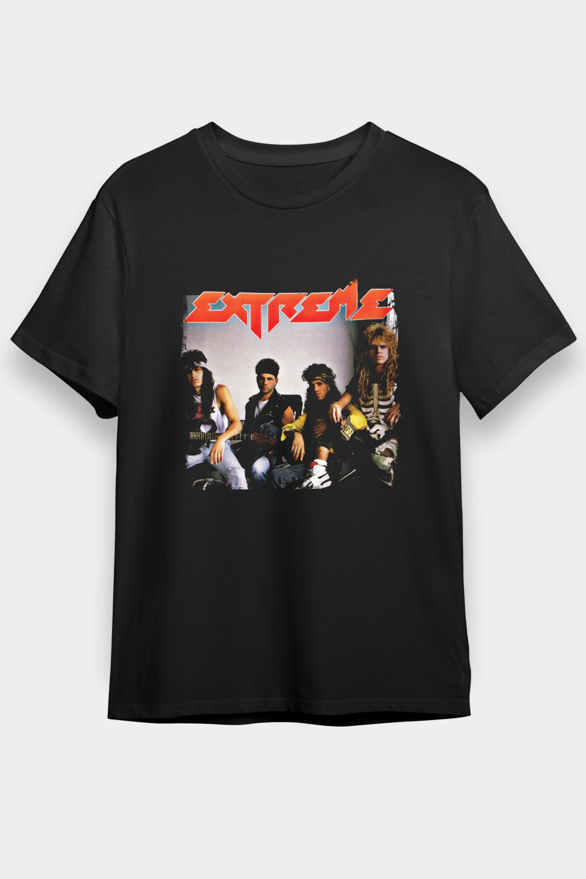 Extreme Baskılı Unisex Siyah Tişört