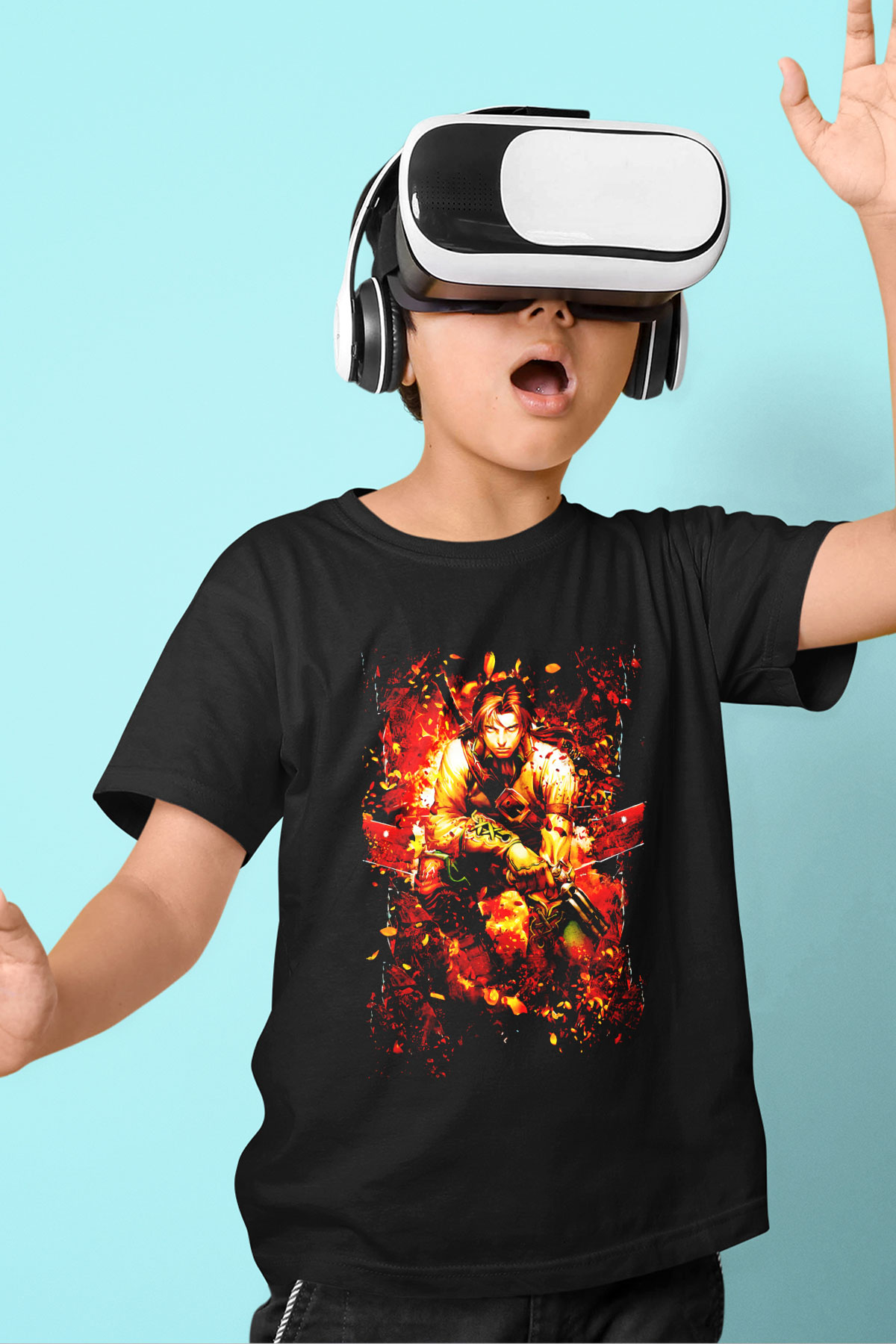 Fable Siyah Unisex Çocuk Tişört