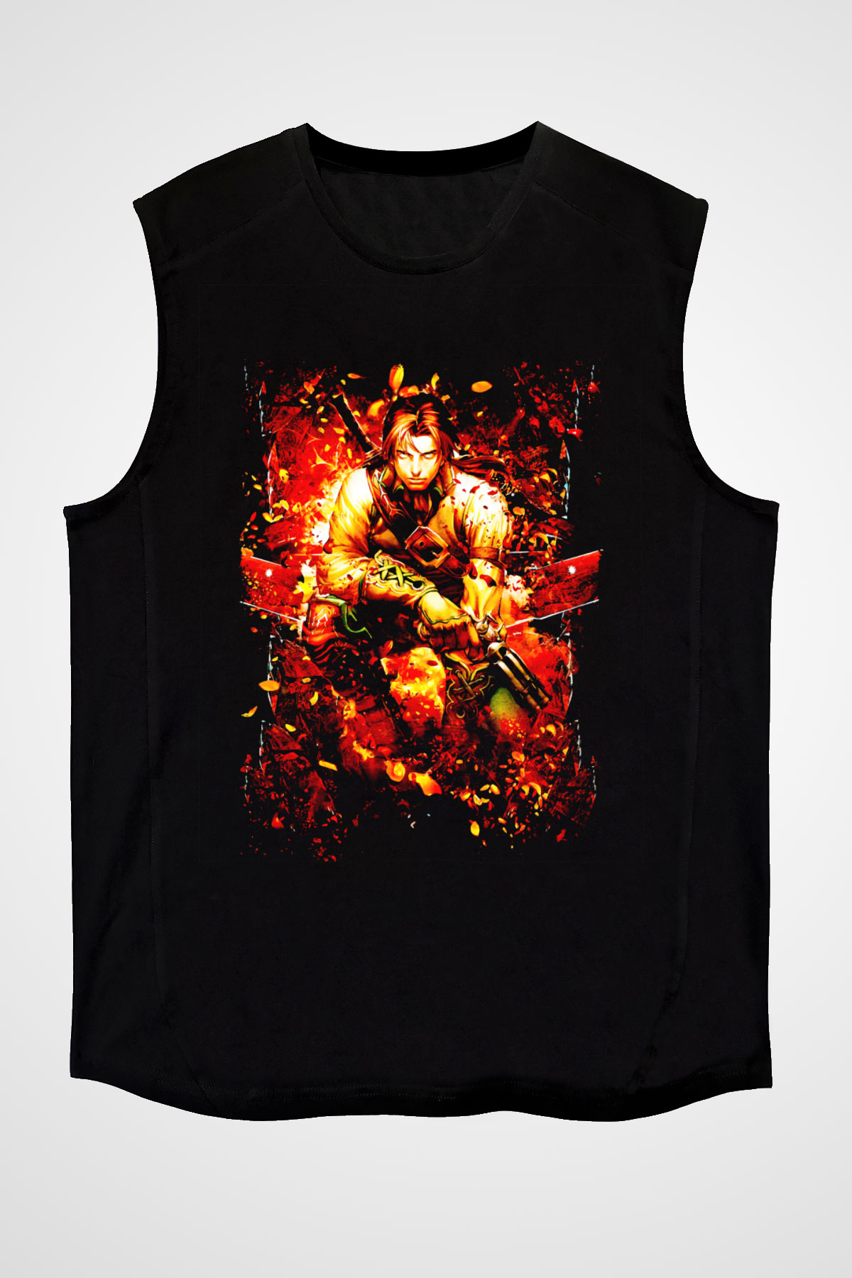 Fable Siyah Unisex Kolsuz Tişört