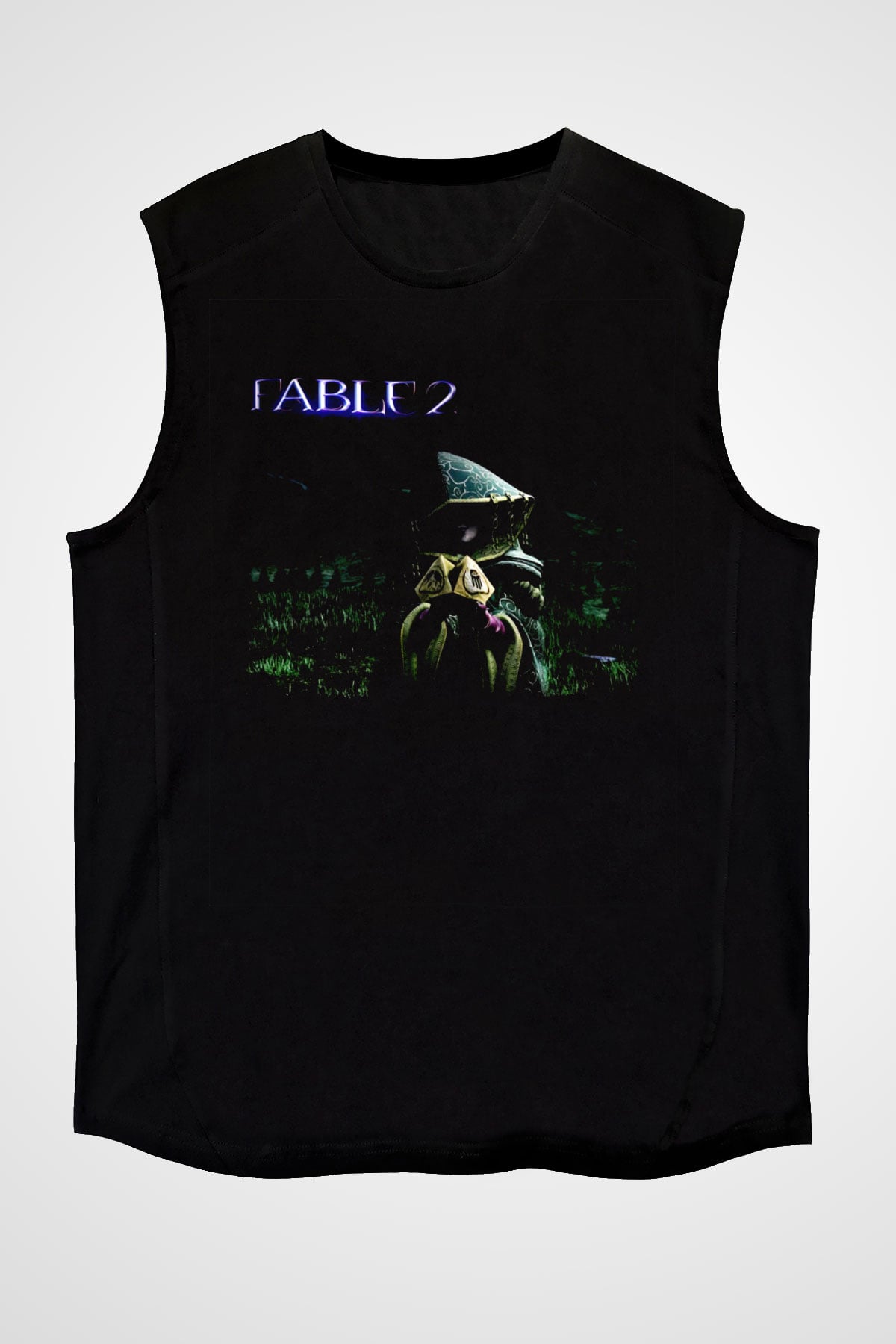 Fable Siyah Unisex Kolsuz Tişört