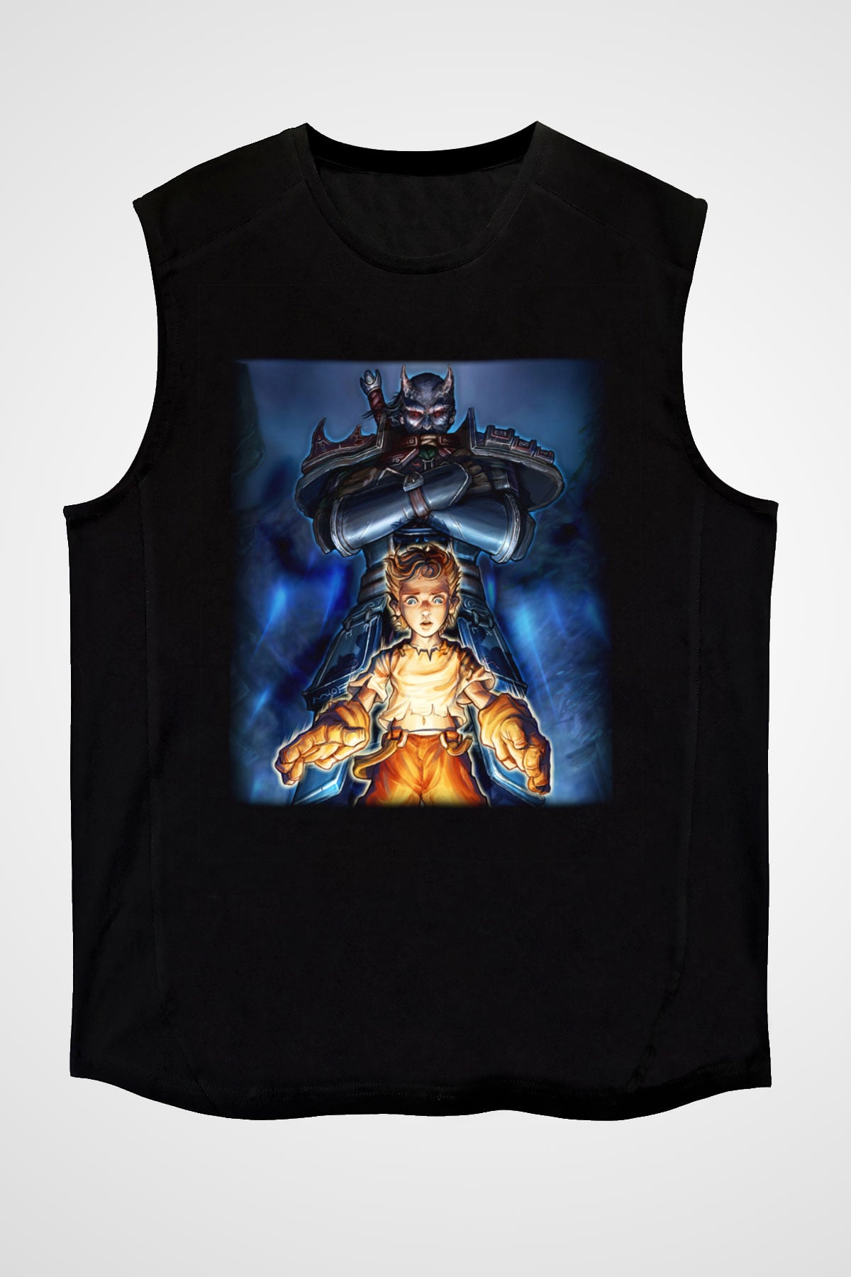 Fable Siyah Unisex Kolsuz Tişört