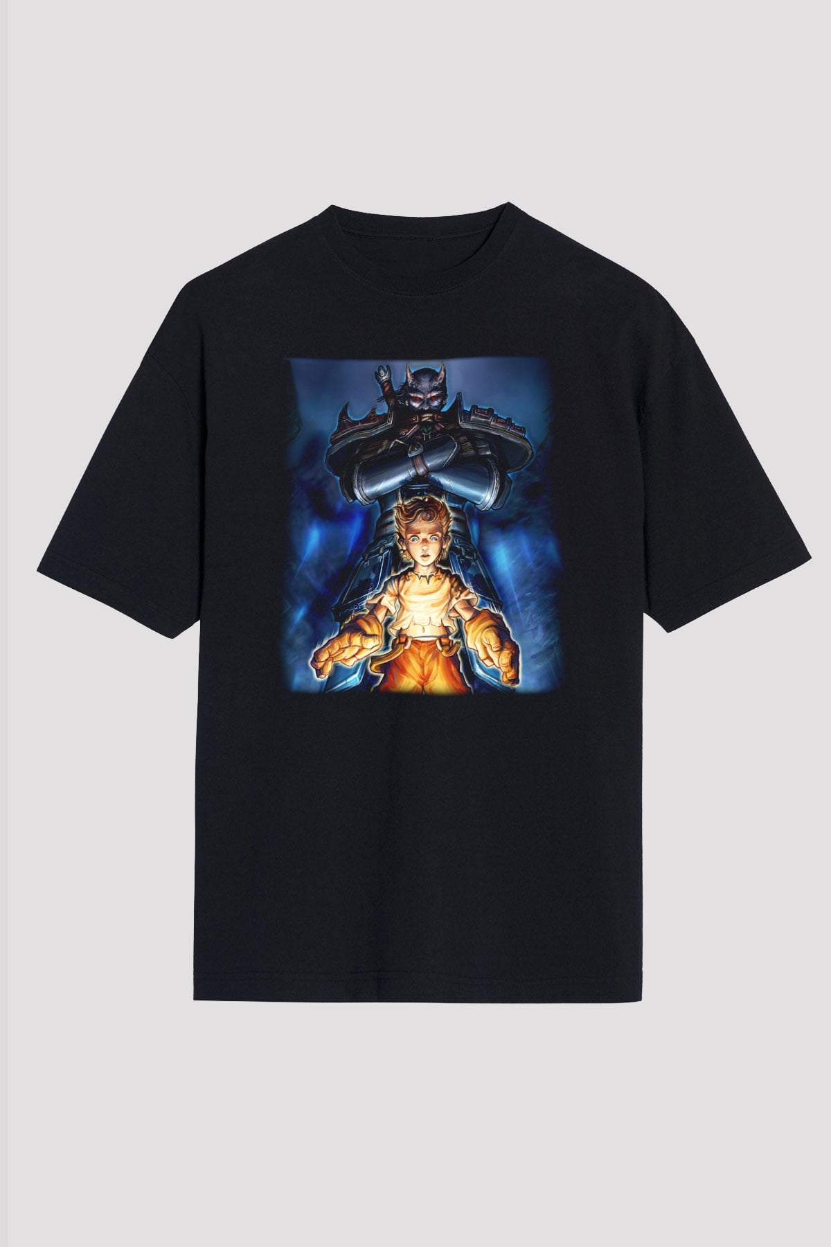 Fable Siyah Unisex Oversize Tişört T-Shirt