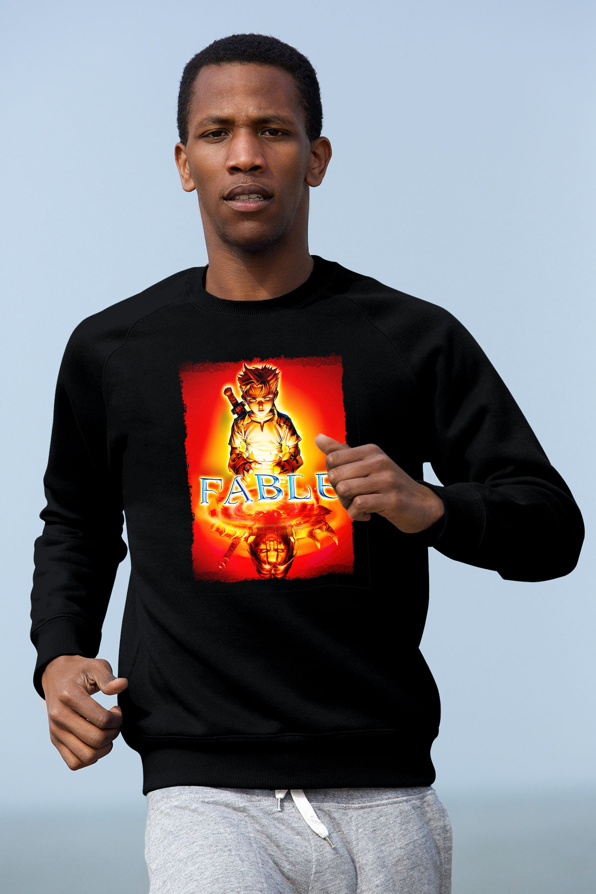 Fable Siyah Unisex Sweatshirt