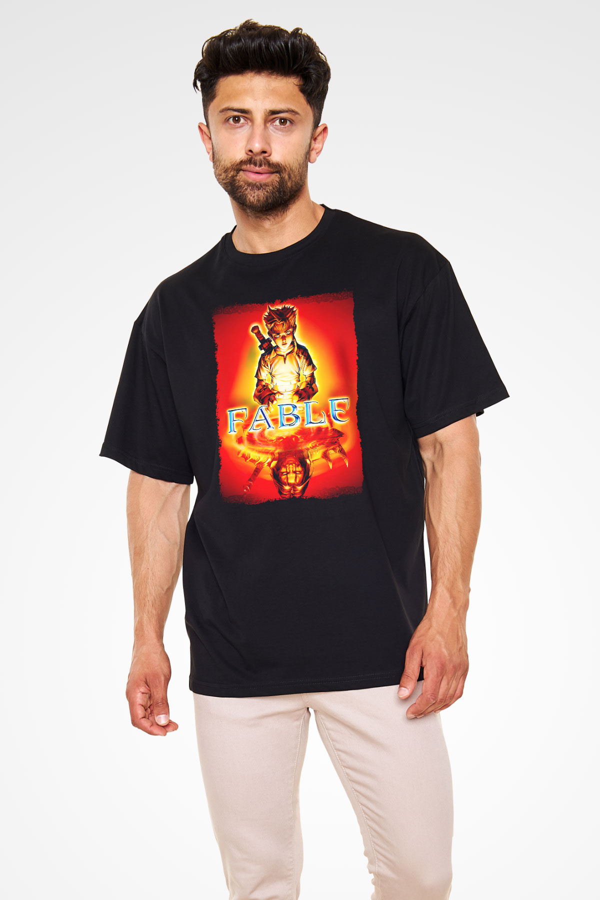 Fable Siyah Unisex Tişört T-Shirt