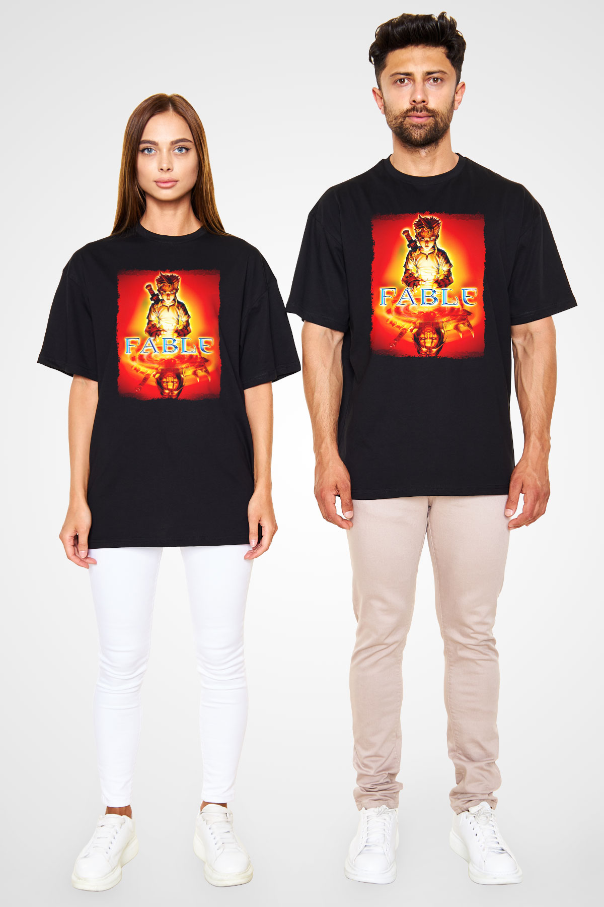 Fable Siyah Unisex Tişört T-Shirt
