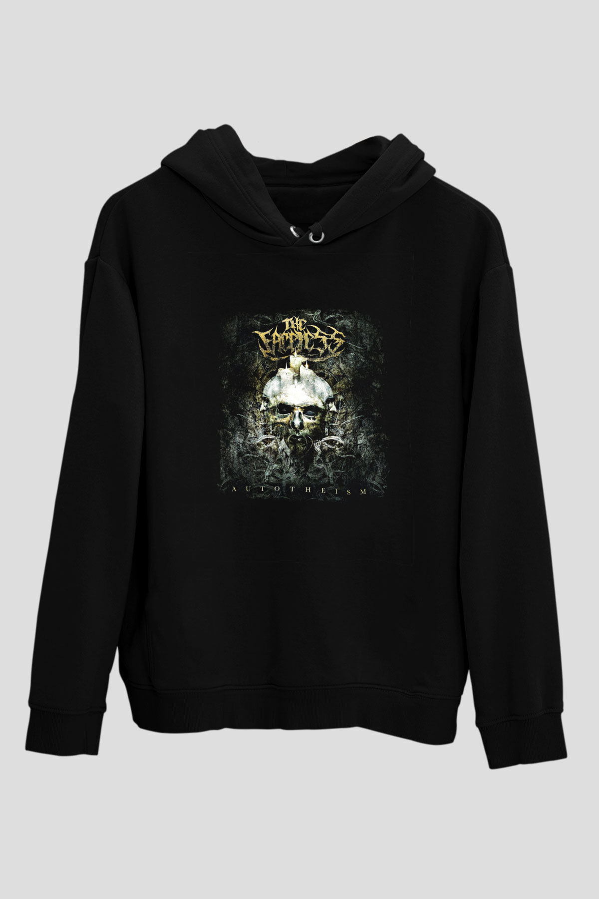 Faceless (The) Baskılı Unisex Siyah Hoodie
