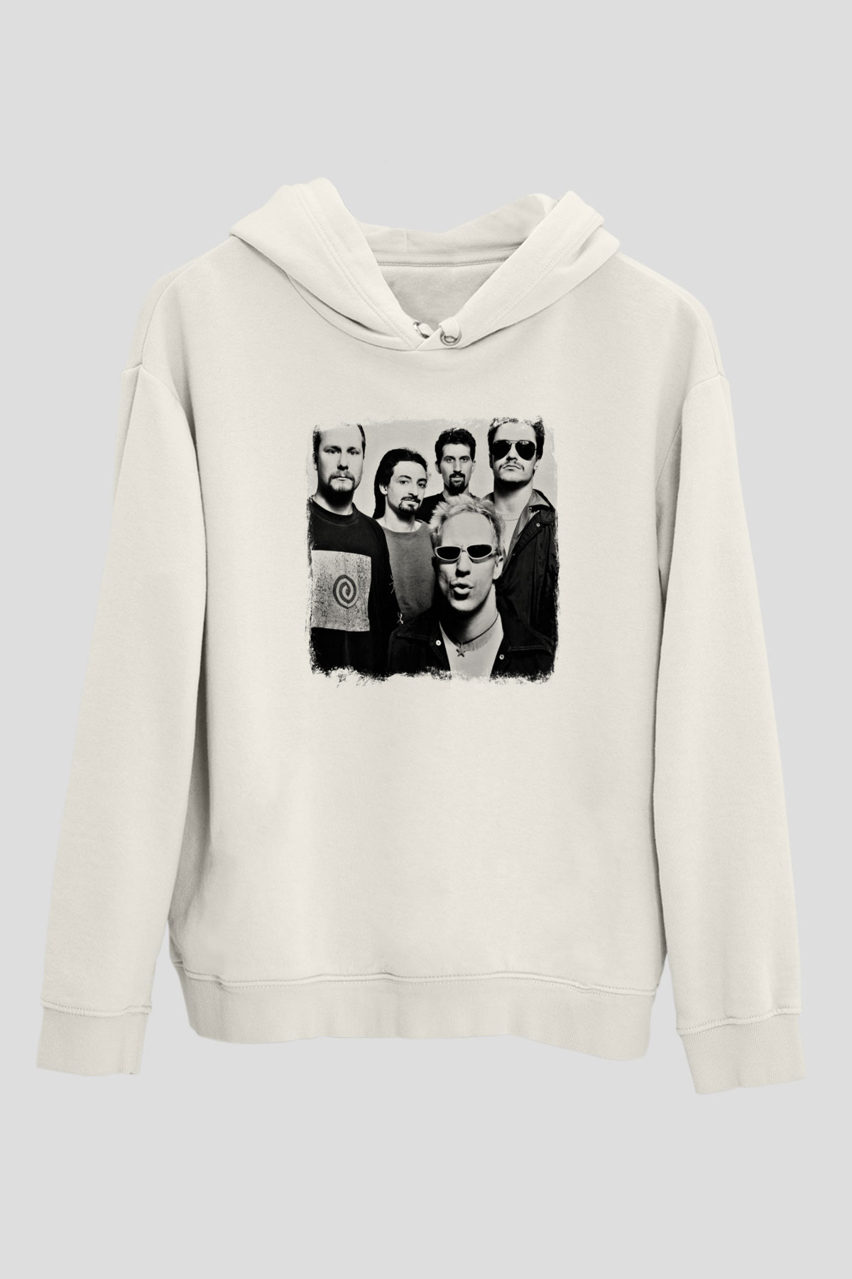 Faith No More Baskılı Unisex Beyaz Hoodie