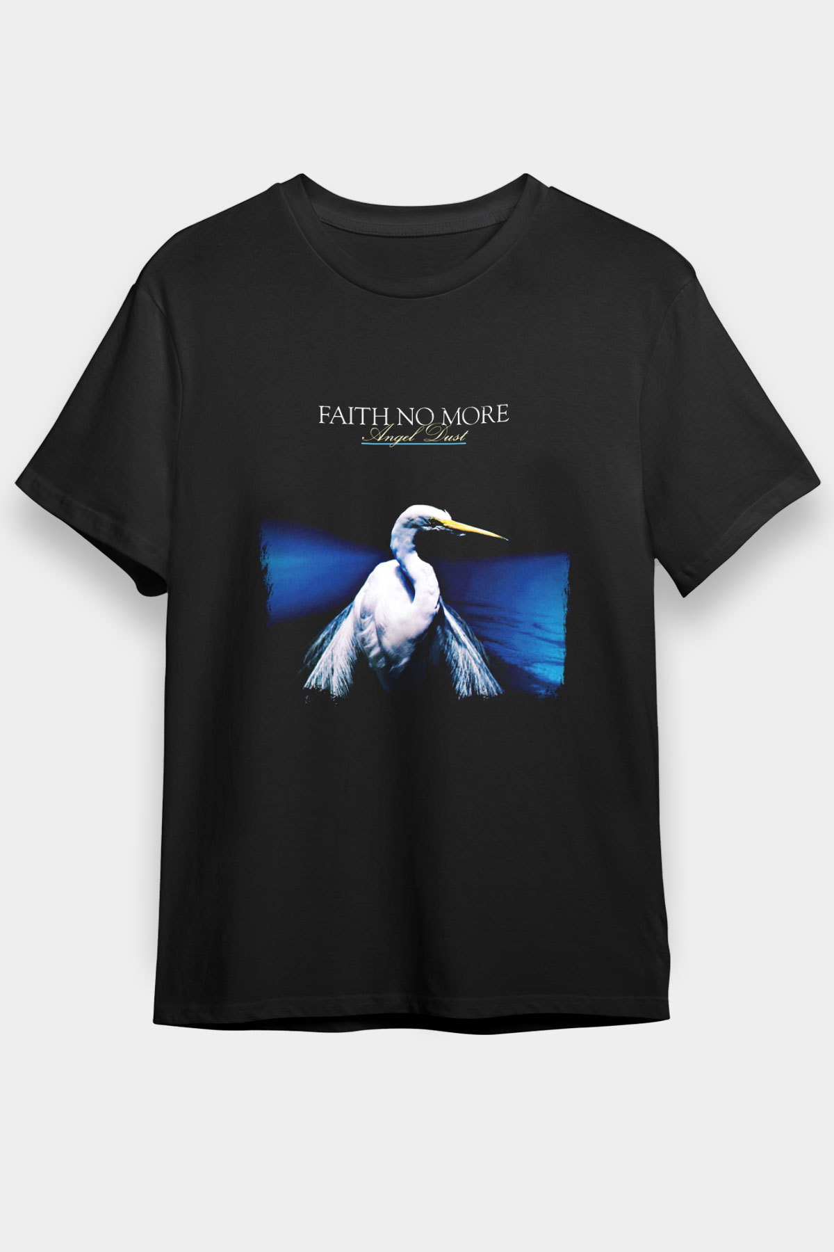 Faith No More Baskılı Unisex Siyah Tişört