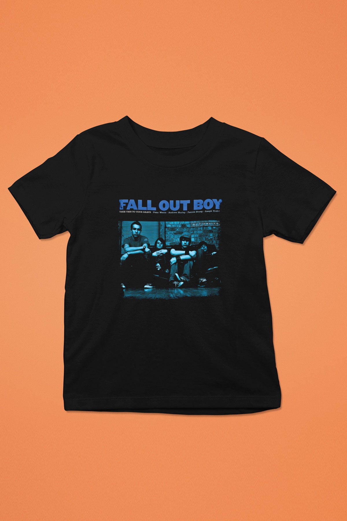 Fall Out Boy Baskılı Unisex Siyah Çocuk Tişört