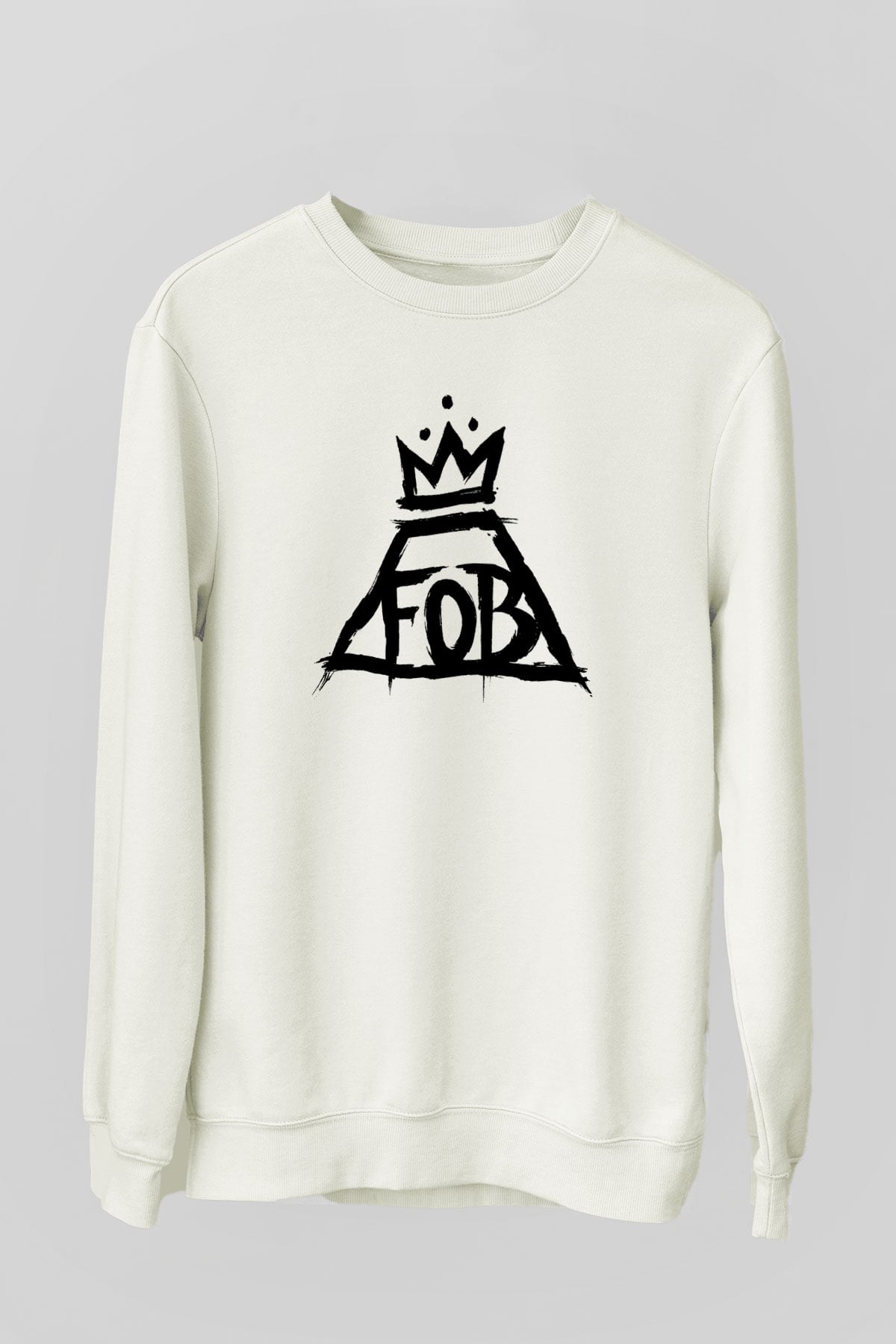 Fall Out Boy Beyaz Unisex Sweatshirt