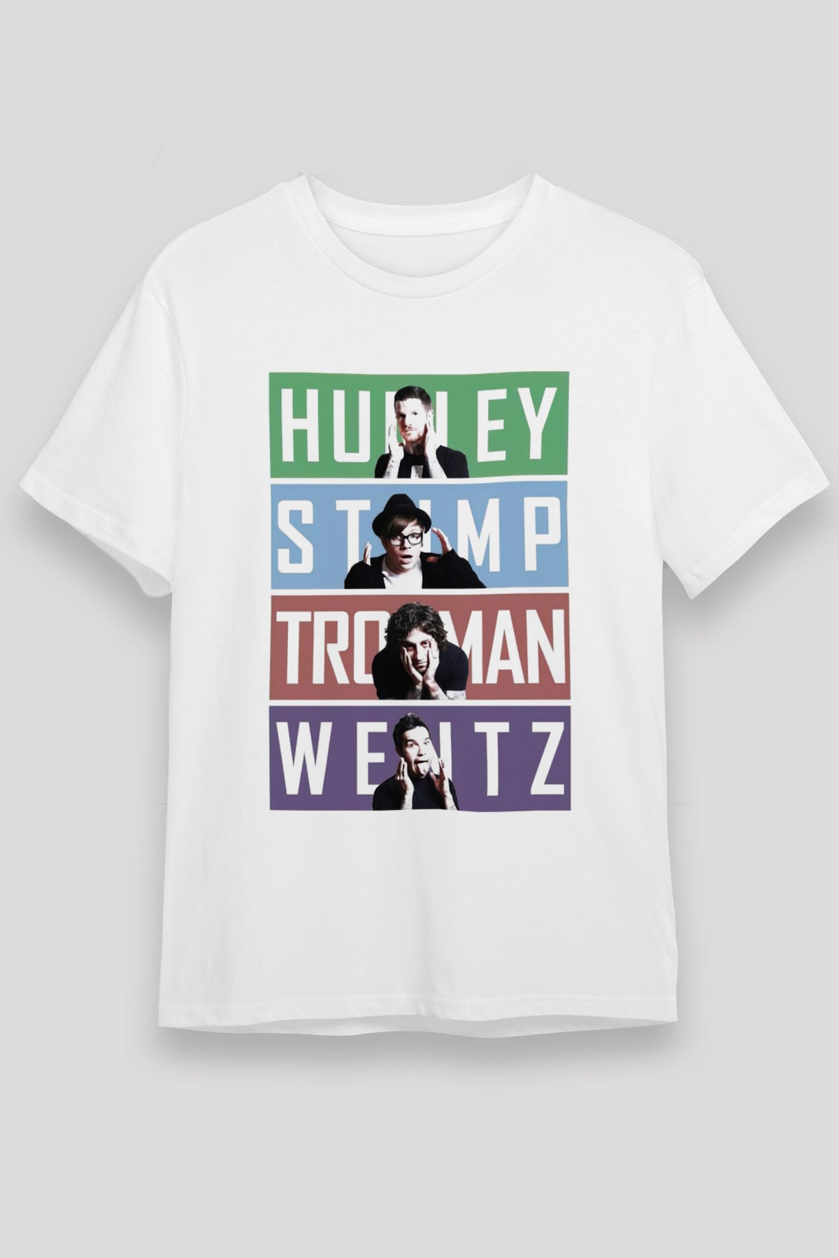 Fall Out Boy Beyaz Unisex Tişört T-Shirt - TişörtFabrikası
