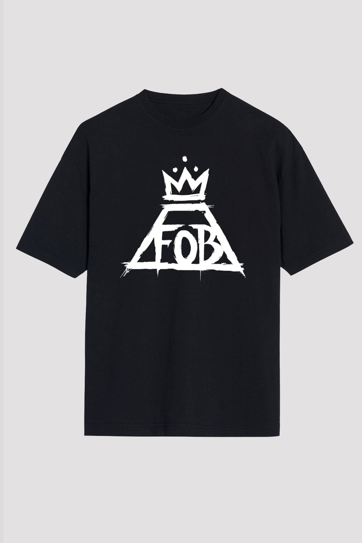 Fall Out Boy Siyah Unisex Oversize Tişört T-Shirt