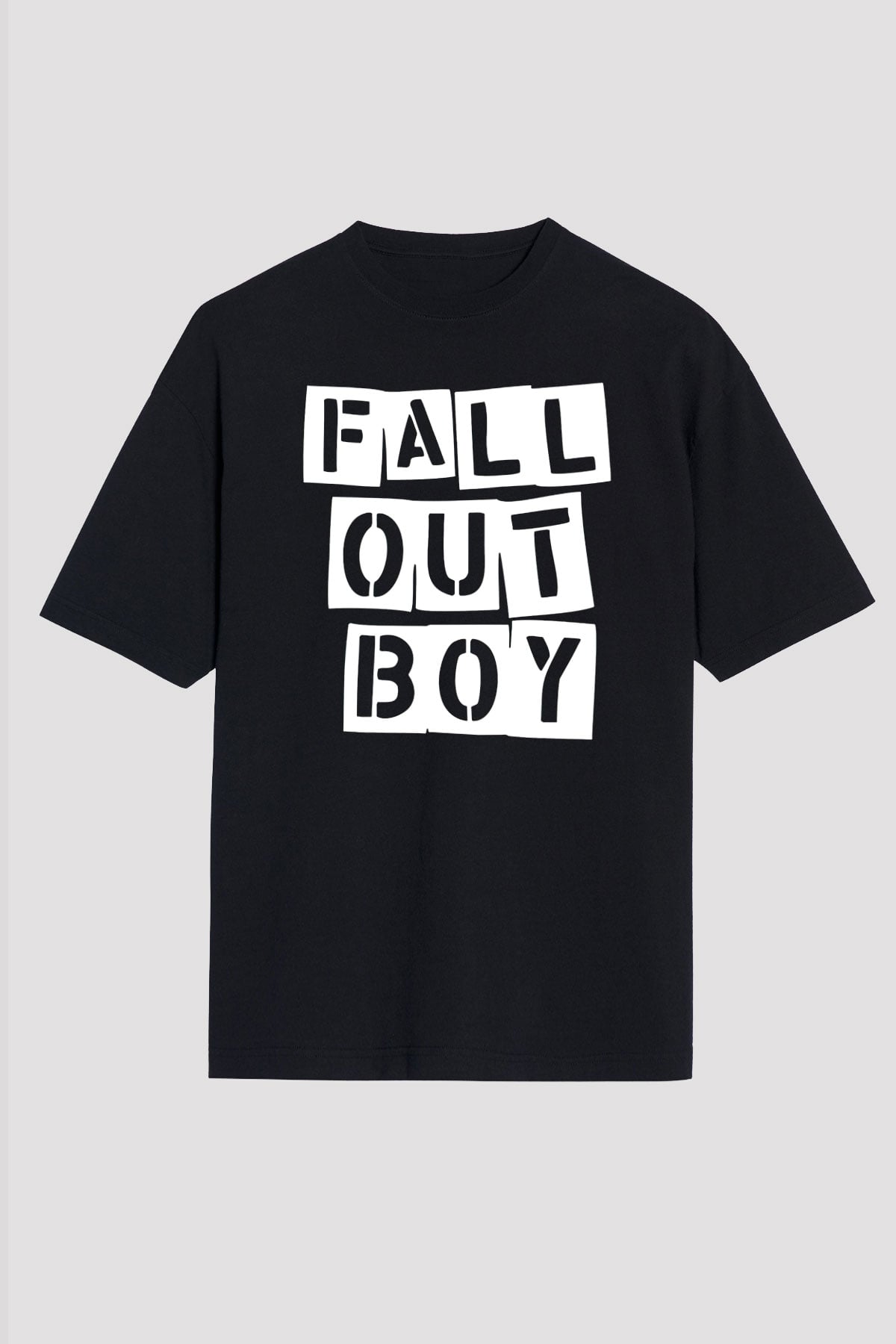 Fall Out Boy Siyah Unisex Oversize Tişört T-Shirt