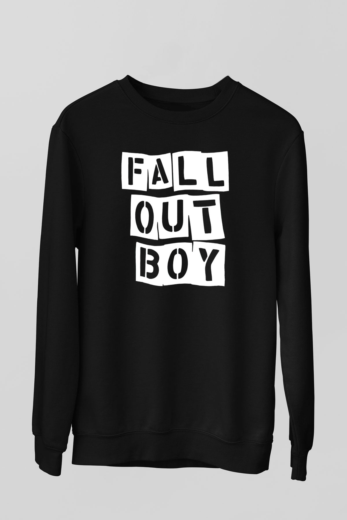 Fall Out Boy Siyah Unisex Sweatshirt