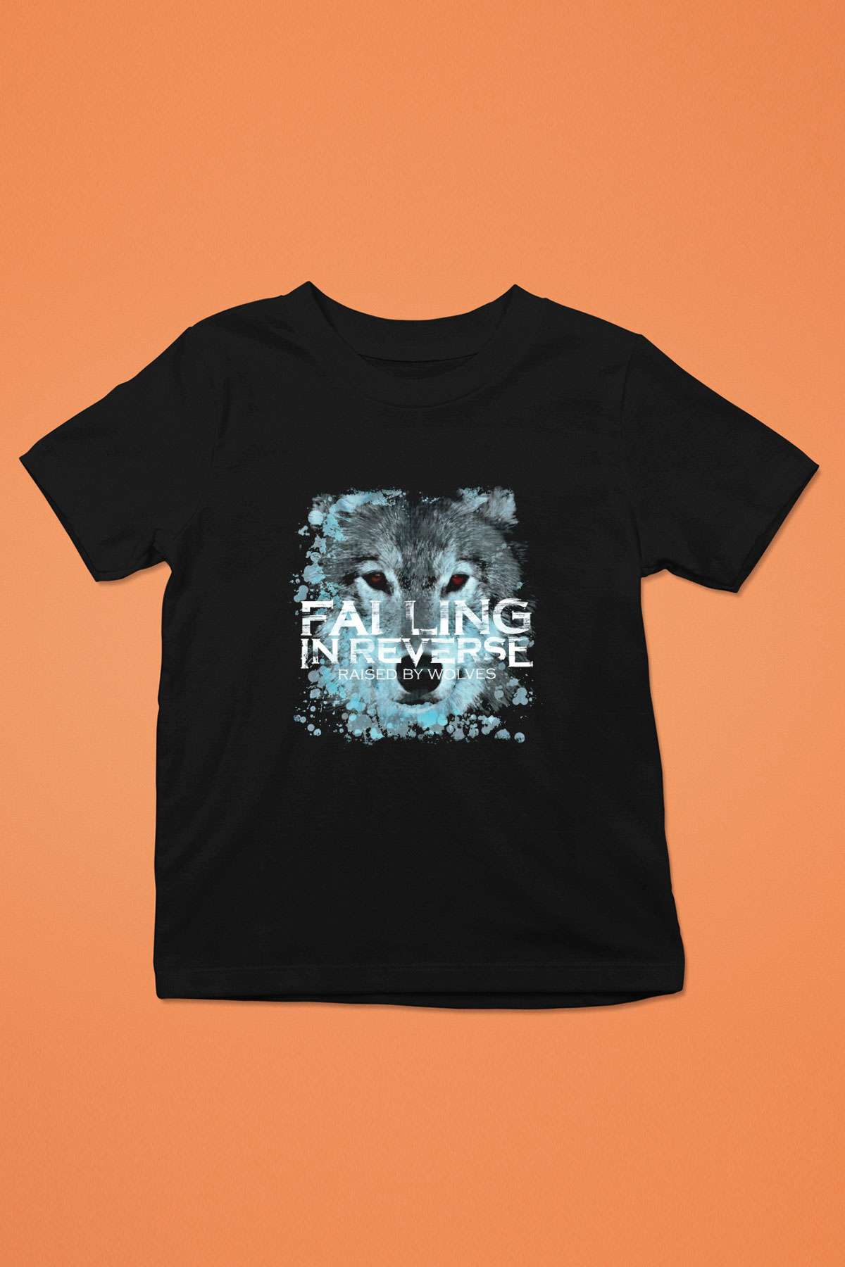 Falling In Reverse Baskılı Unisex Siyah Çocuk Tişört