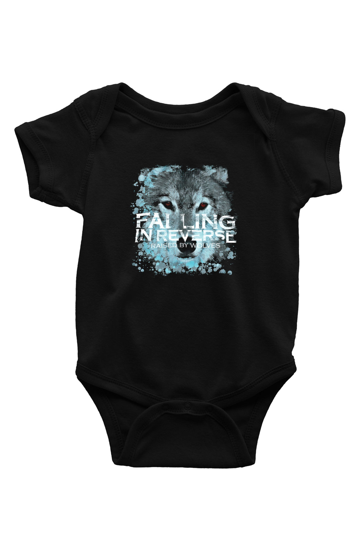 Falling In Reverse Baskılı Unisex Siyah Bebek Body - Zıbın