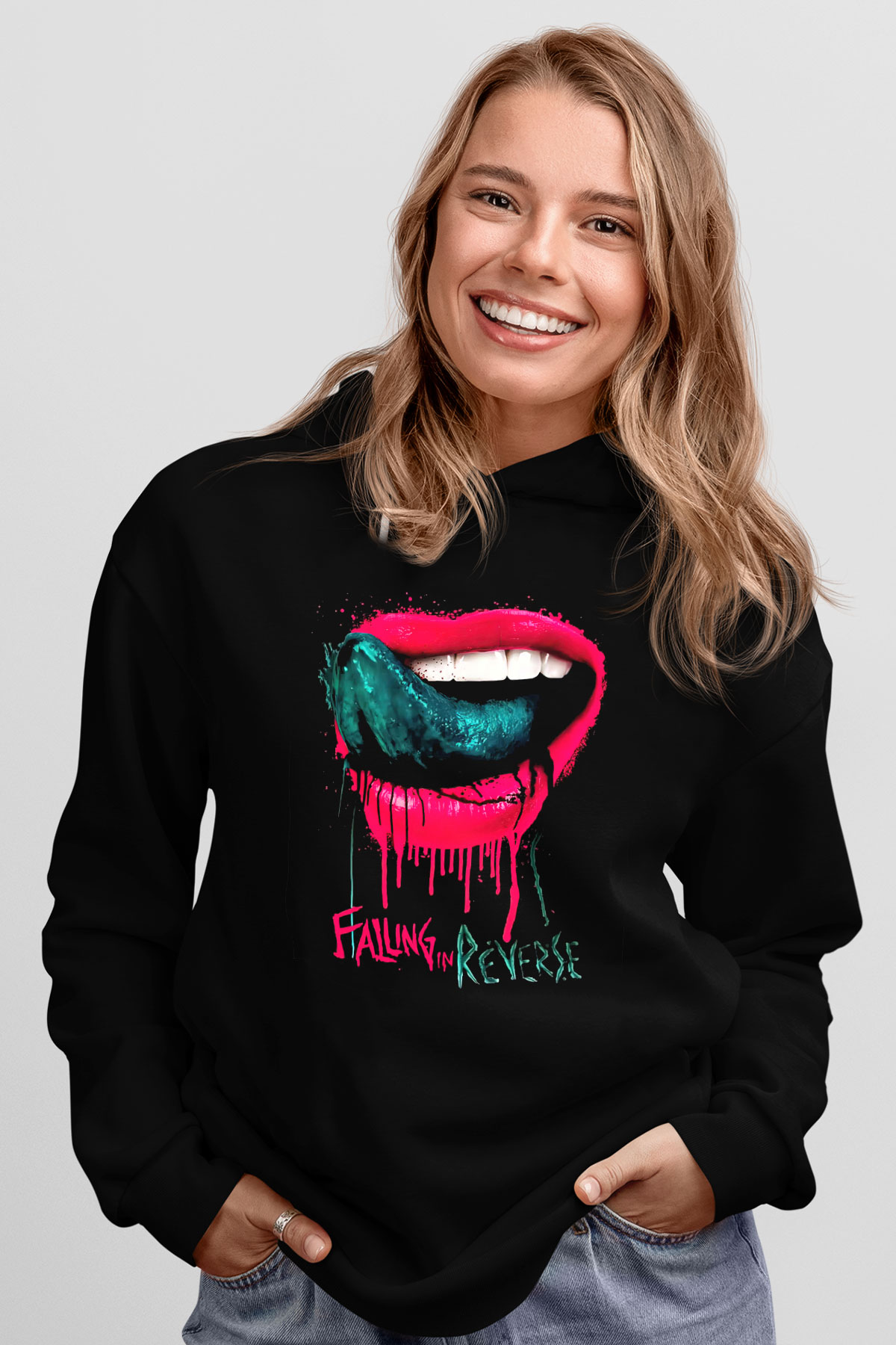 Falling In Reverse Siyah Unisex Hoodie