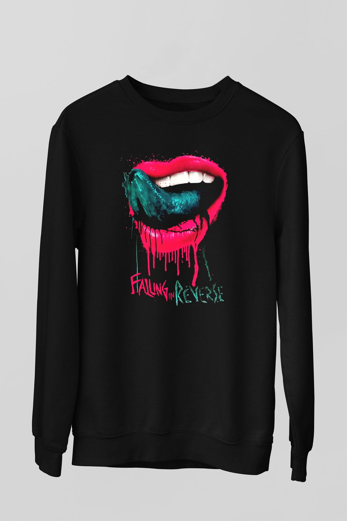 Falling In Reverse Siyah Unisex Sweatshirt