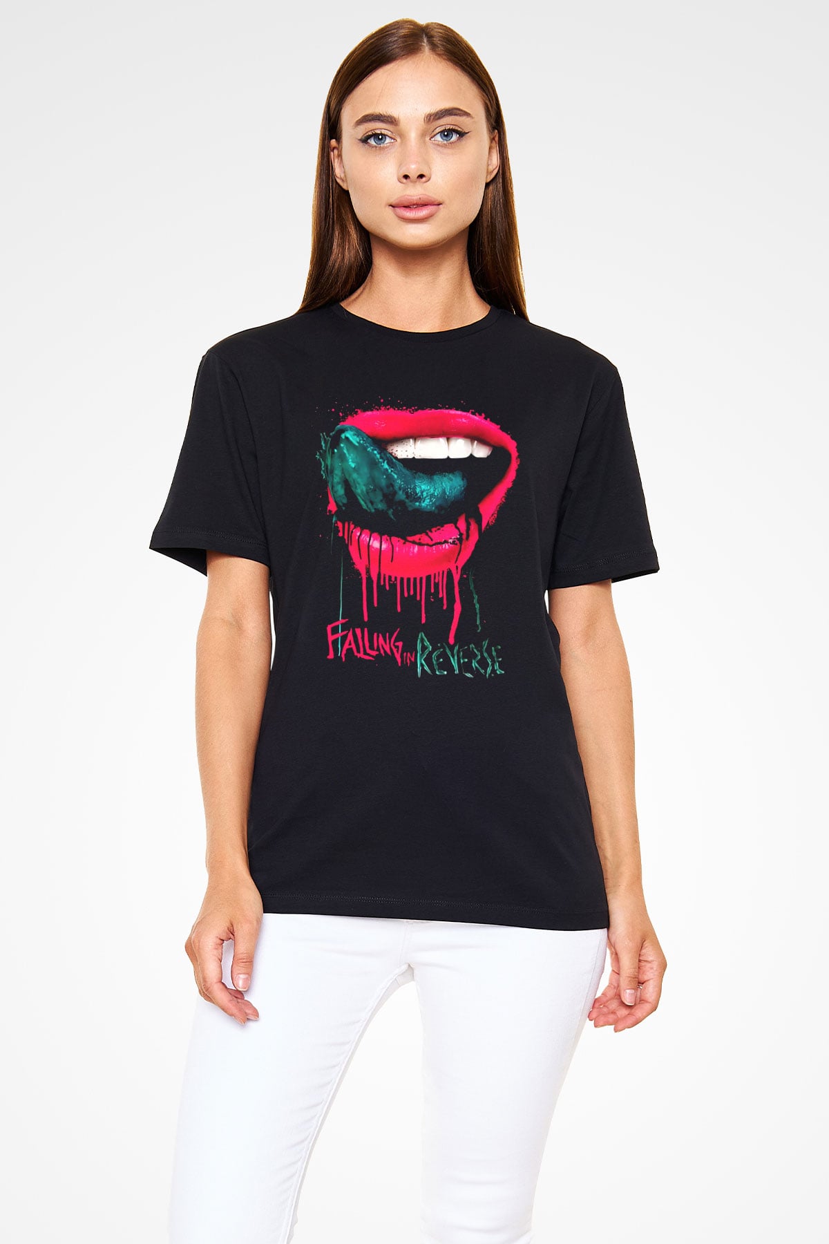 Falling In Reverse Siyah Unisex Tişört T-Shirt - TişörtFabrikası