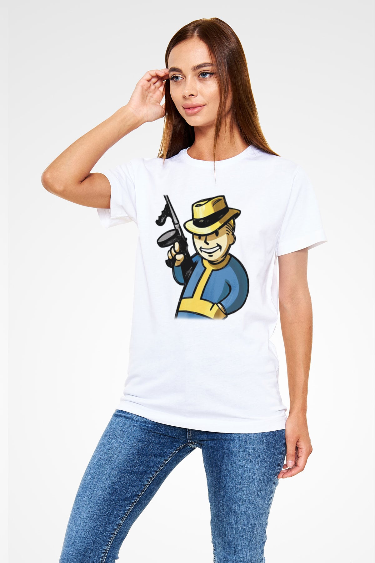 Fallout Beyaz Unisex Tişört T-Shirt