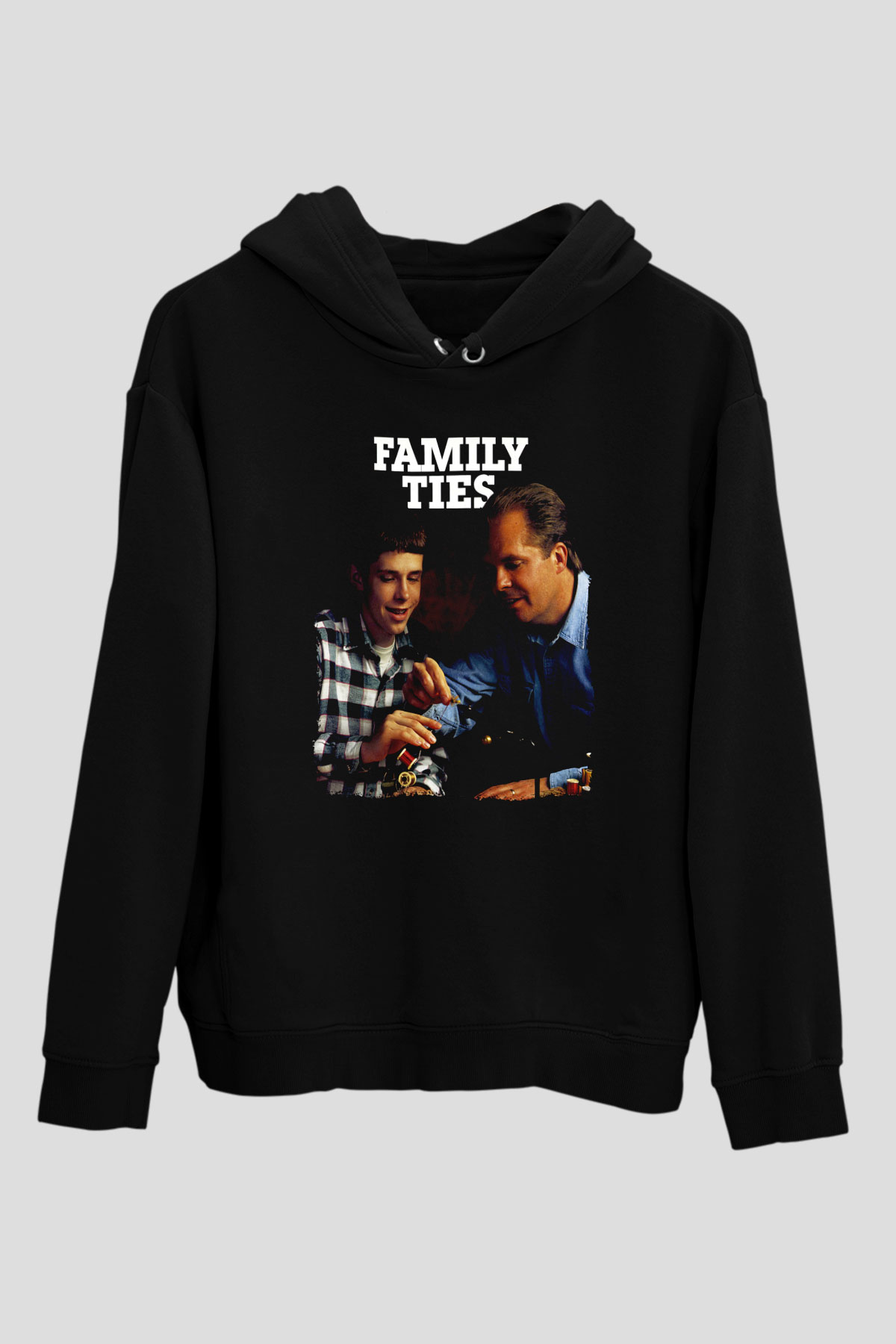Family Ties Siyah Unisex Hoodie