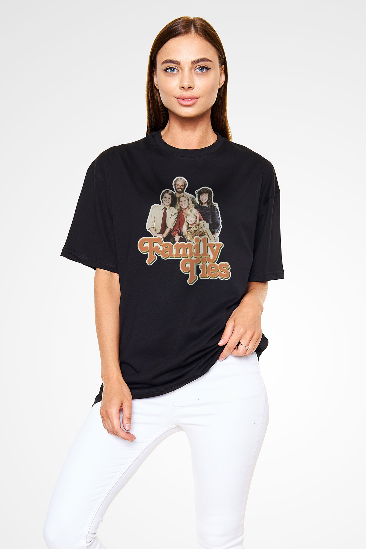Family Ties Siyah Unisex Tişört