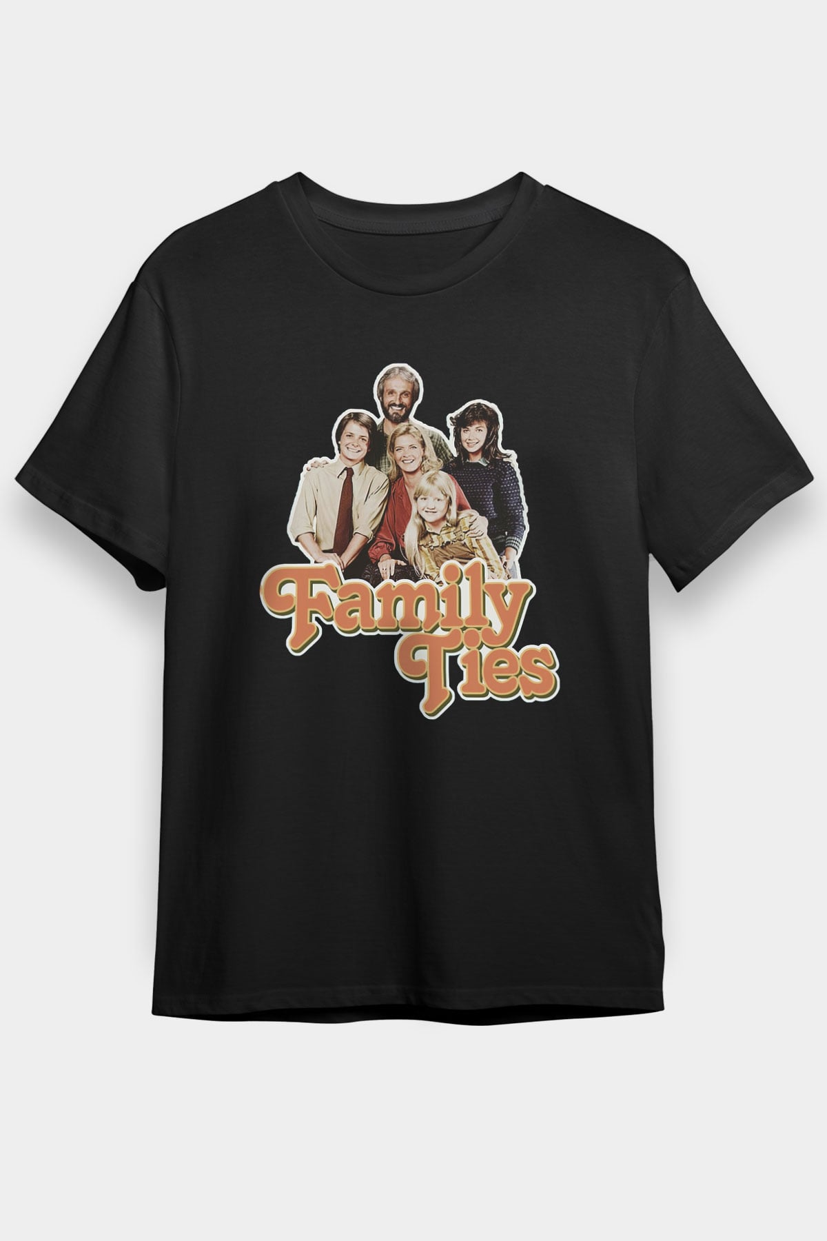 Family Ties Siyah Unisex Tişört
