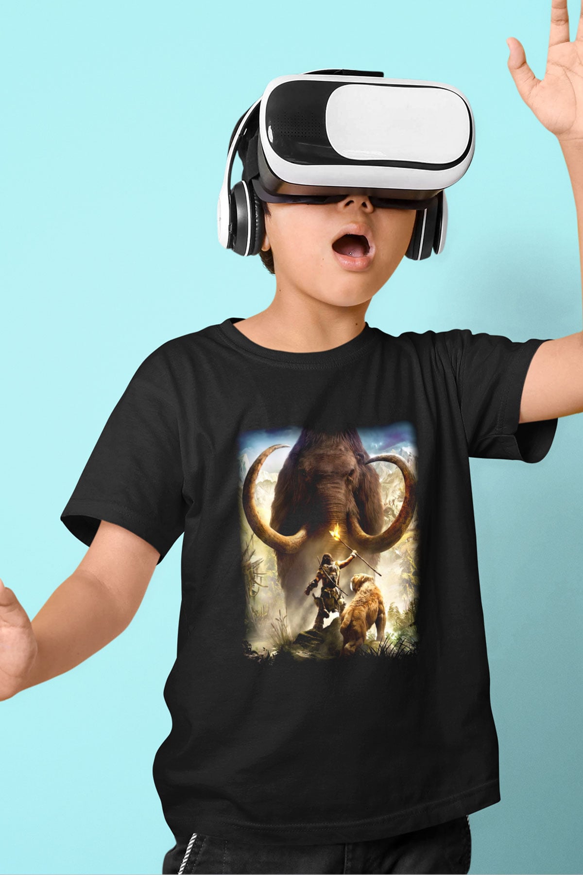 Far Cry Baskılı Siyah Unisex Çocuk Tişört