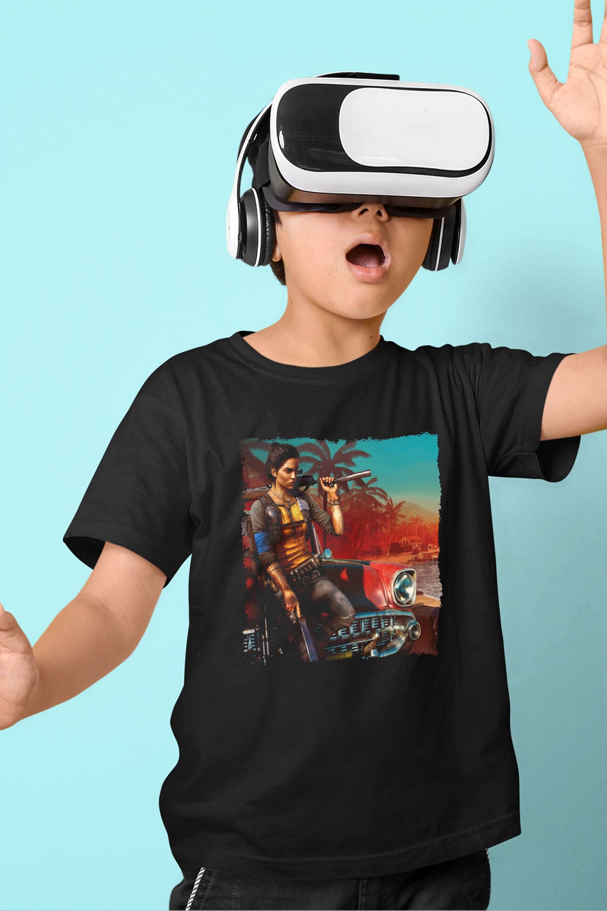 Far Cry Siyah Unisex Çocuk Tişört