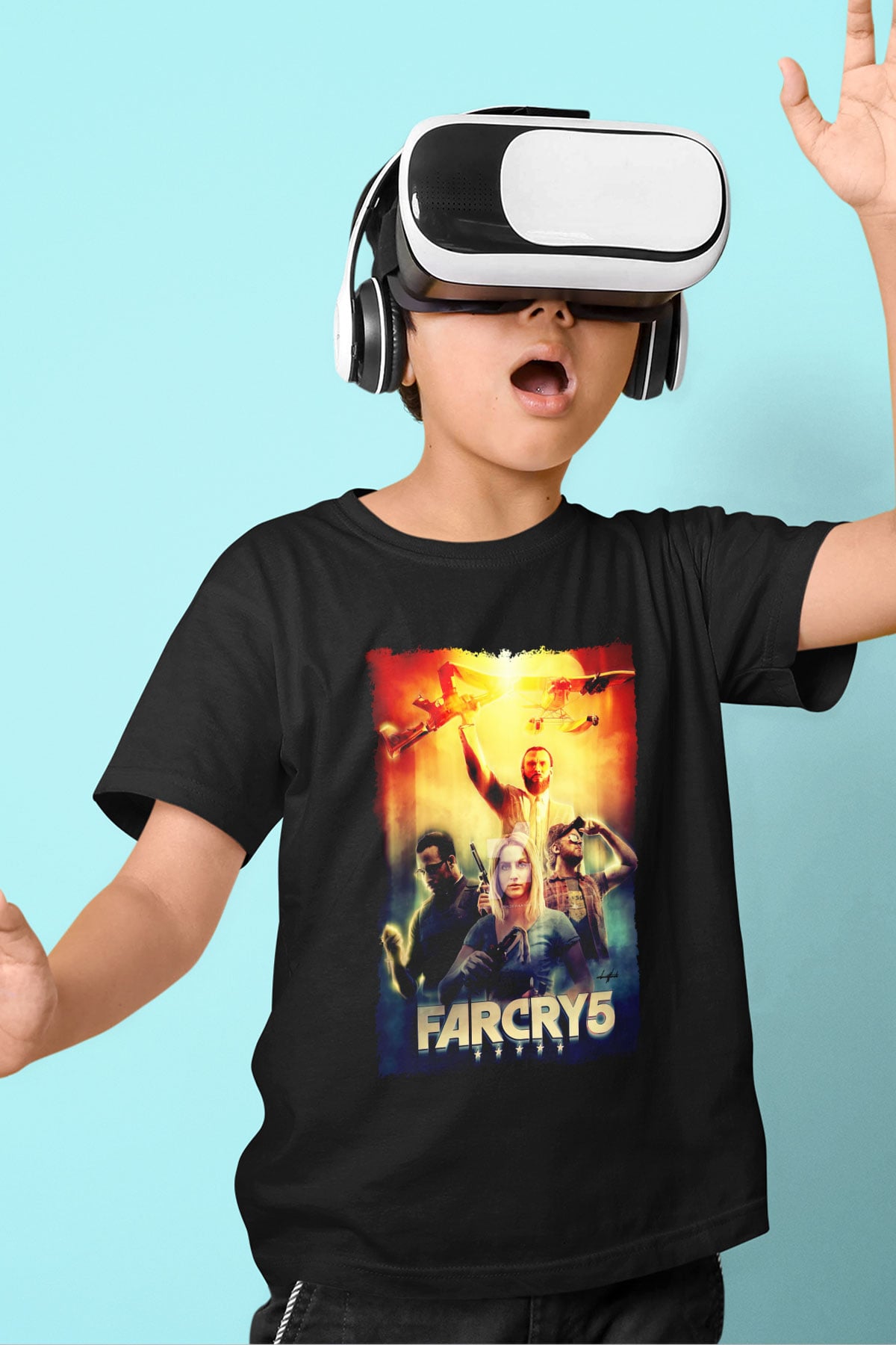 Far Cry Siyah Unisex Çocuk Tişört