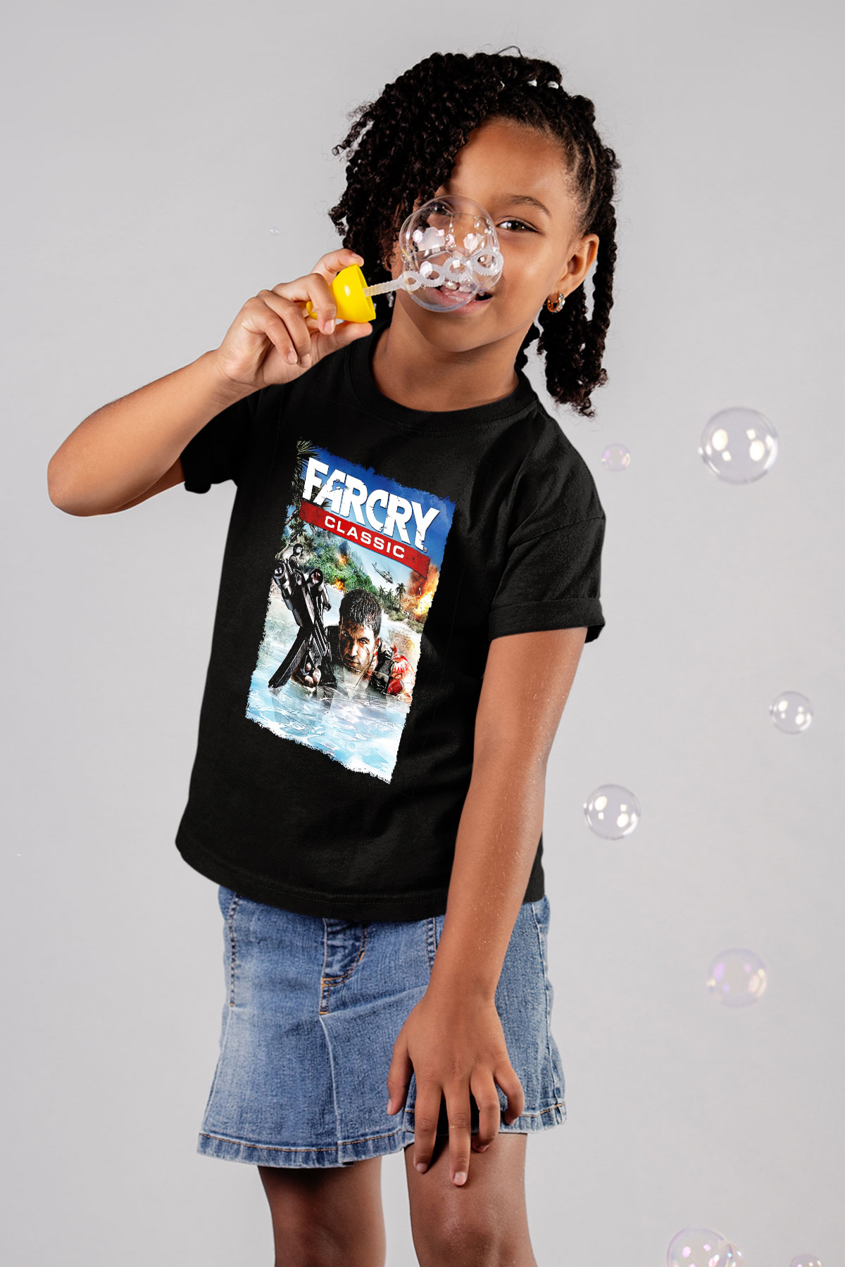 Far Cry Siyah Unisex Çocuk Tişört
