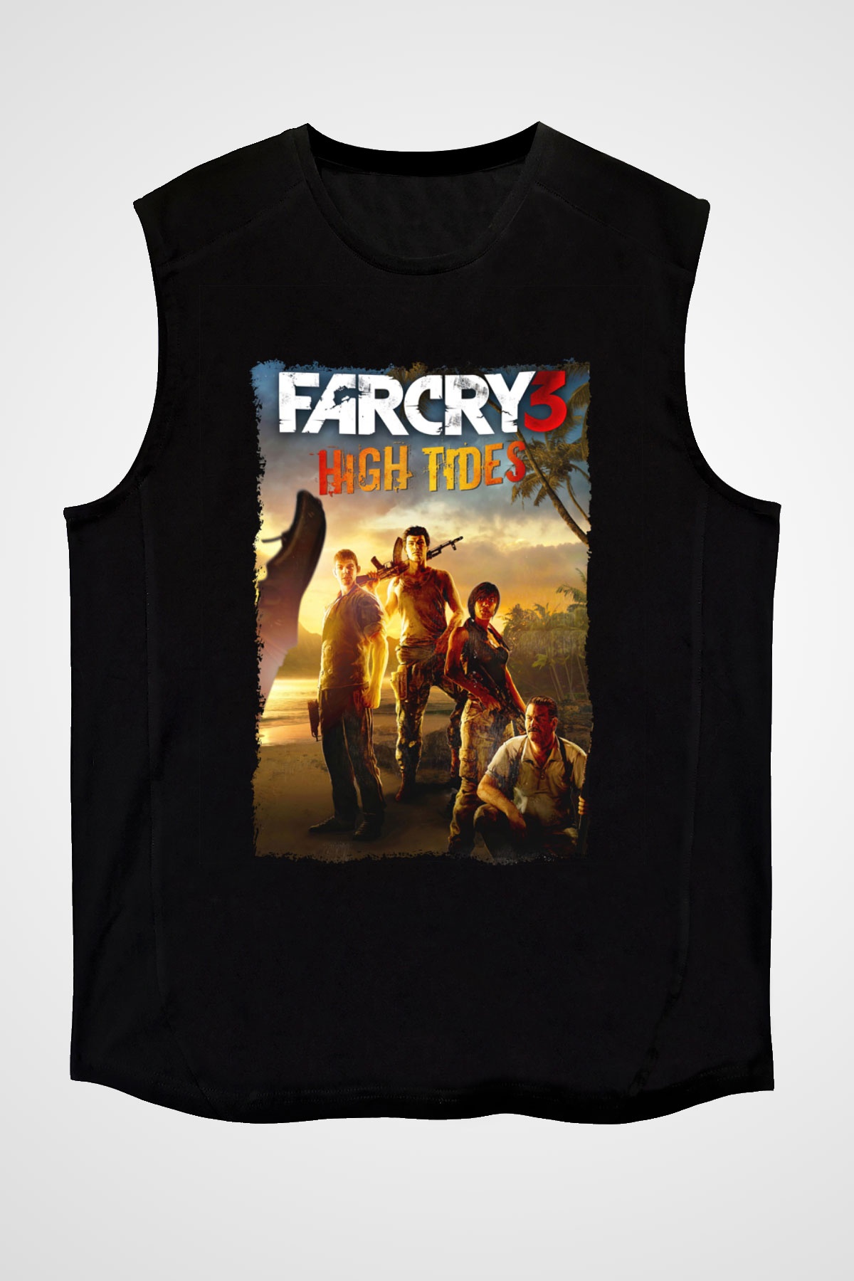 Far Cry Siyah Unisex Kolsuz Tişört