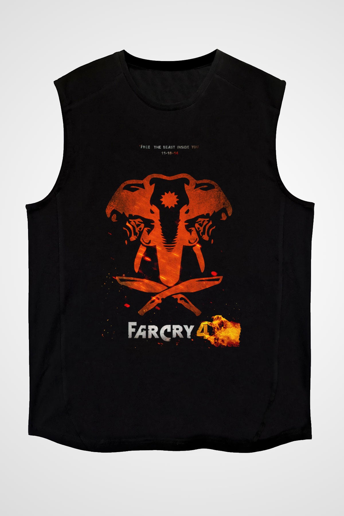Far Cry Siyah Unisex Kolsuz Tişört
