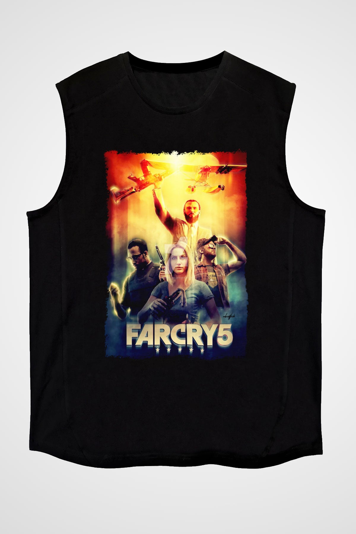 Far Cry Siyah Unisex Kolsuz Tişört