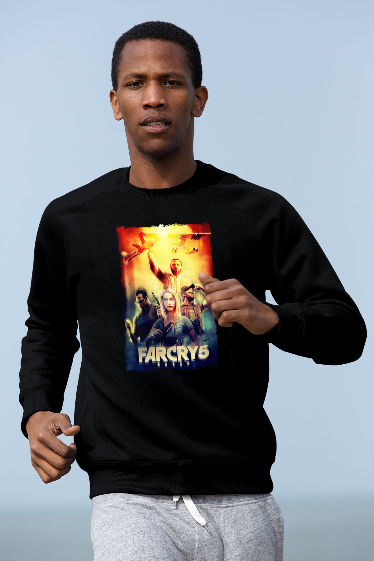 Far Cry Siyah Unisex Sweatshirt